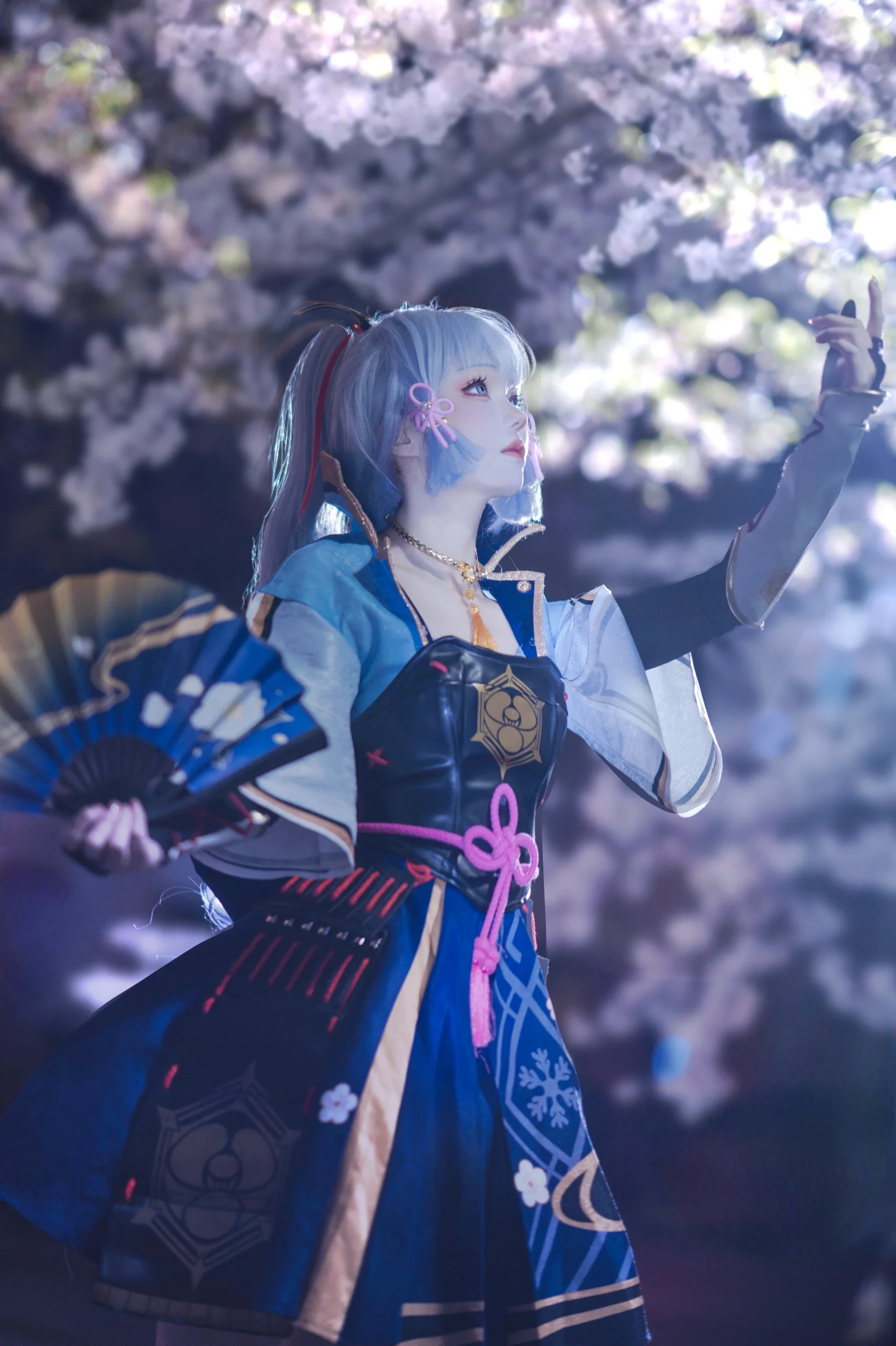【神里绫华cos】原神夜樱下的春日定格 - 第 6 张