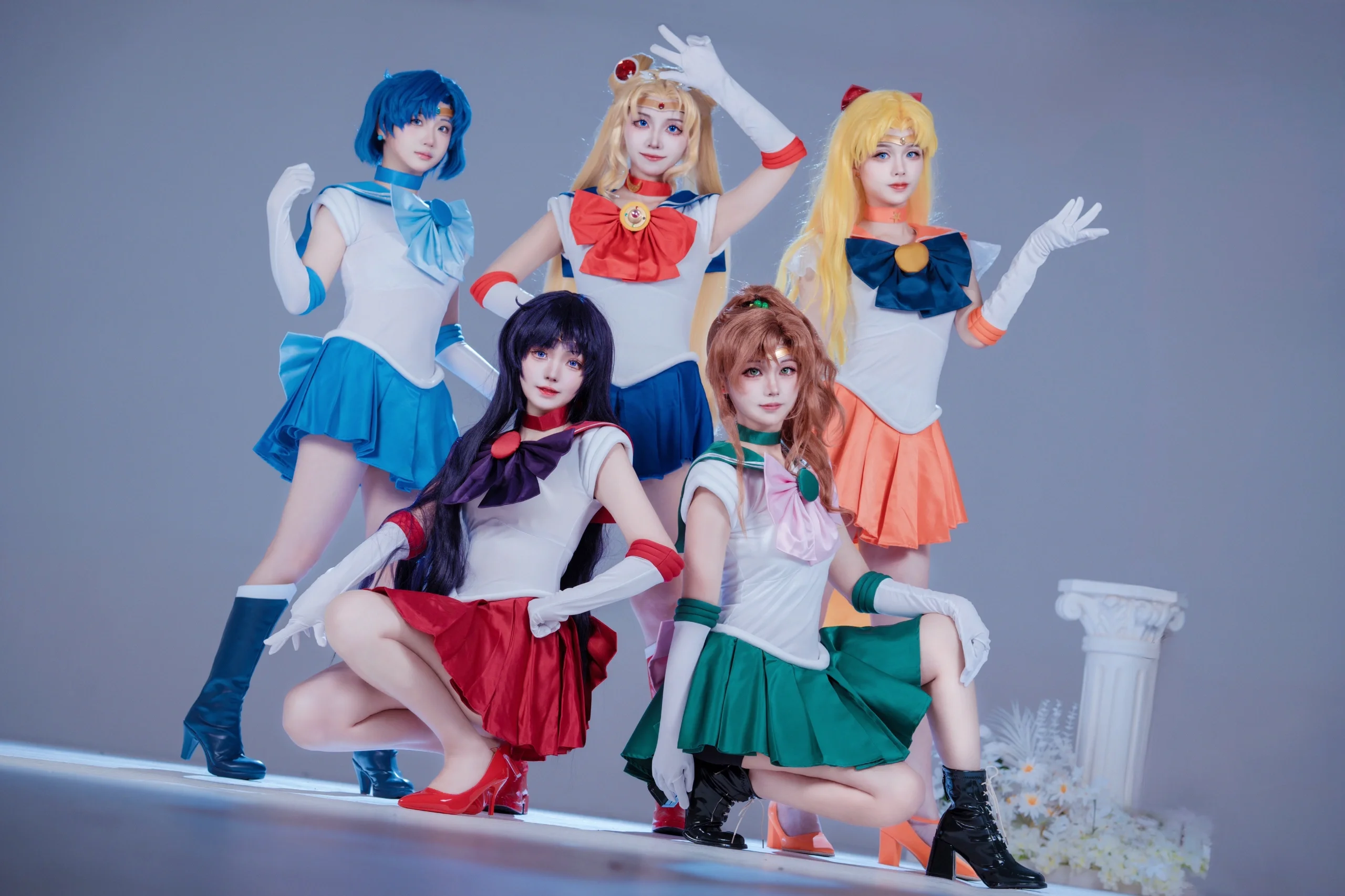 【水兵月cos】美少女战士团片，五色战士的月光回忆