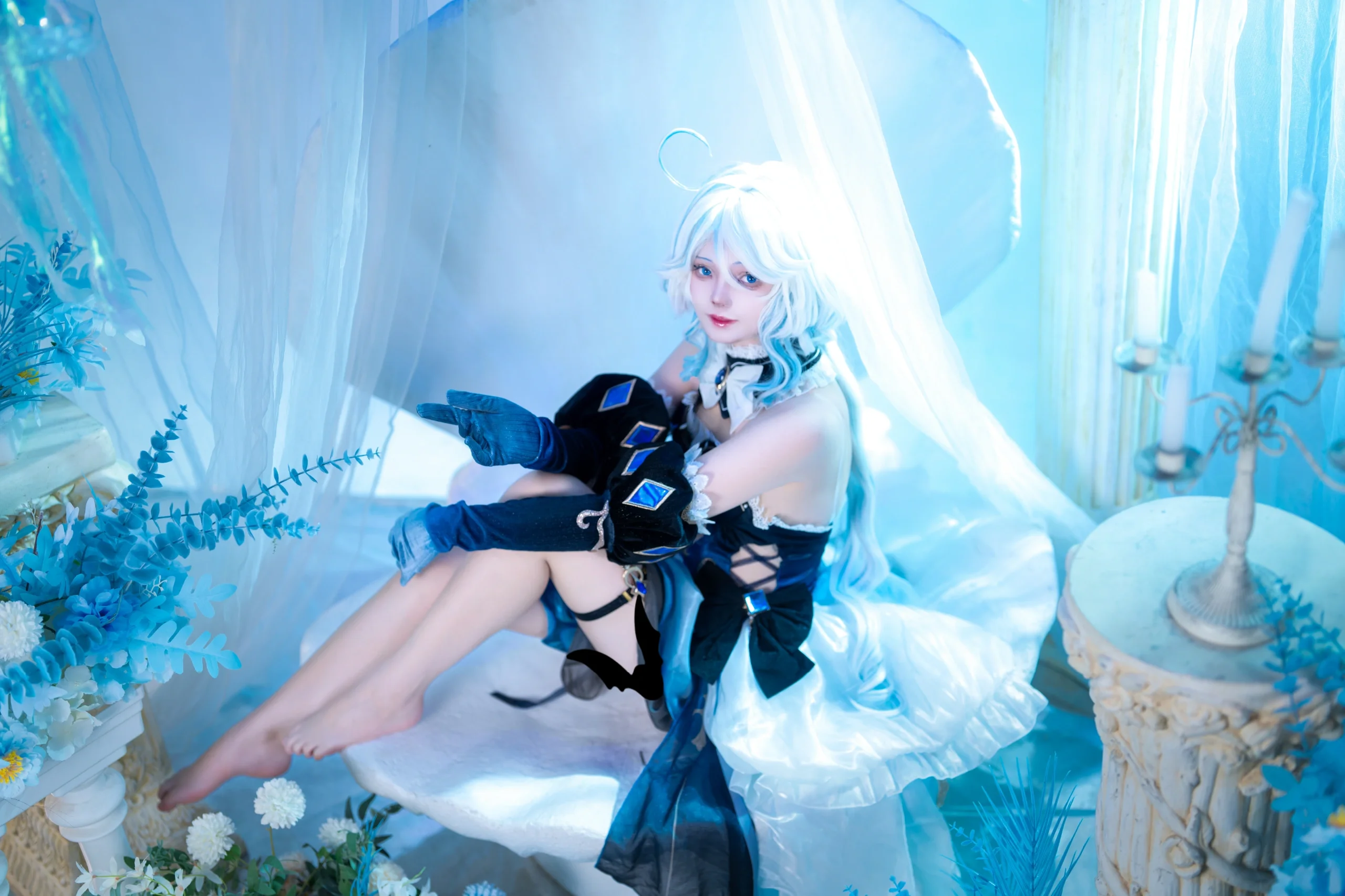 【芙宁娜cos】水色的静谧，指尖轻触的光影 - 第 3 张