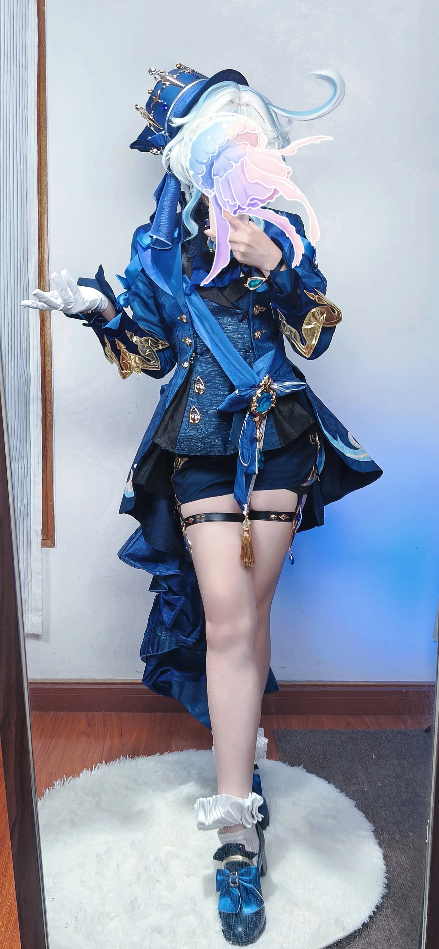【芙宁娜cos】原神黑芙造型，秋冬出片穿搭与细节测评 - 第 2 张