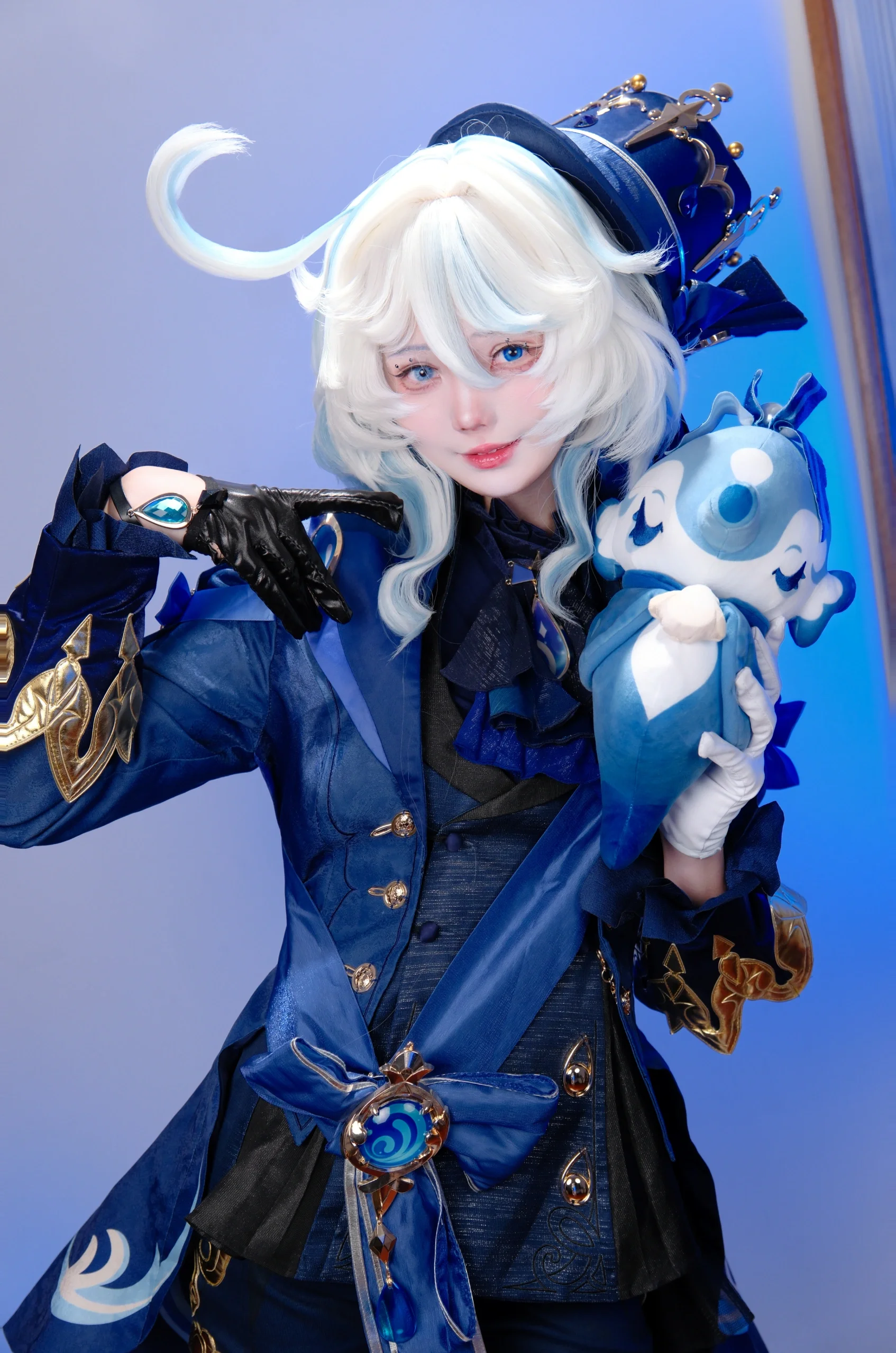 【芙宁娜cos】原神黑芙造型，秋冬出片穿搭与细节测评 - 第 3 张