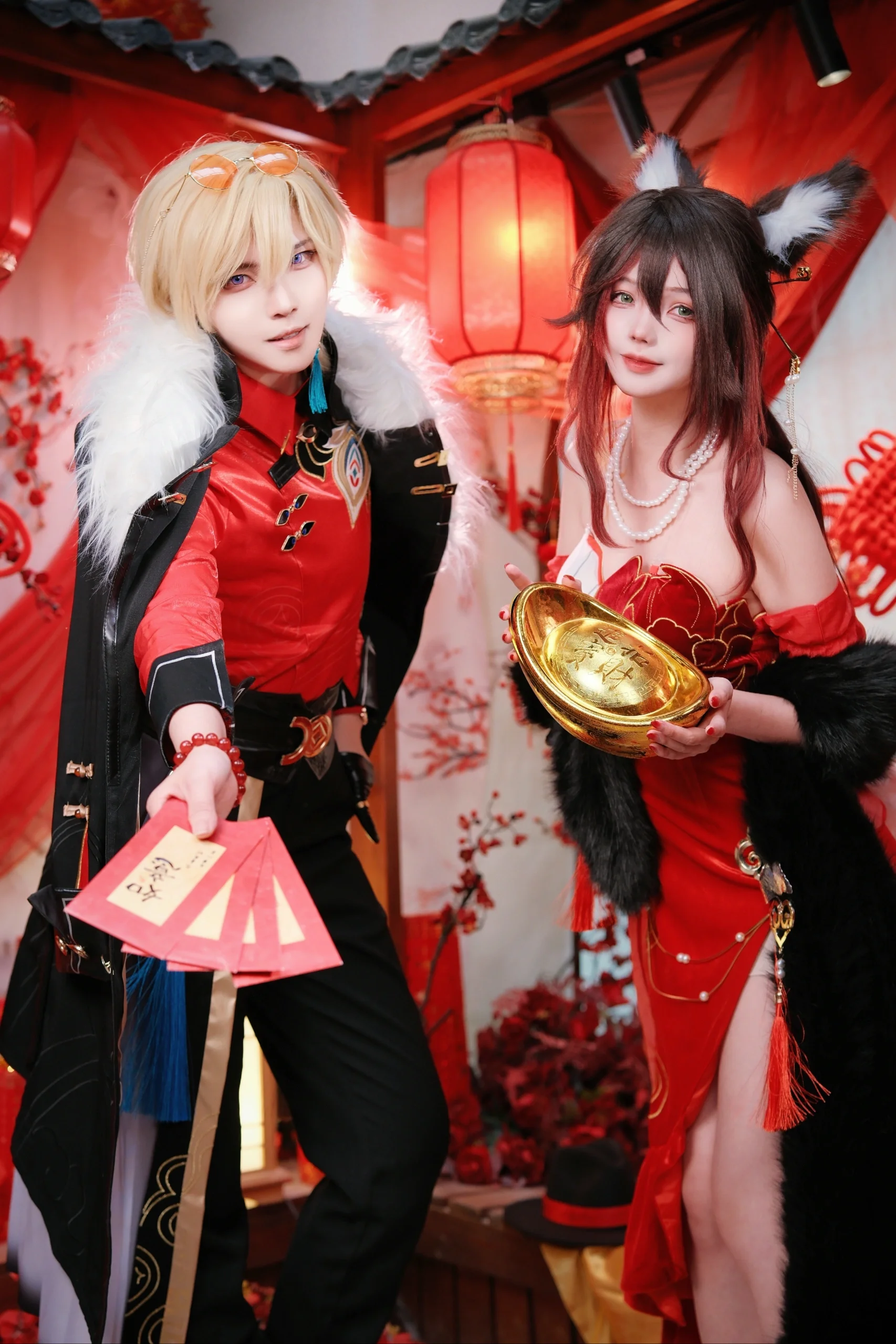 【砂金忘归人cos】崩坏星穹铁道的加多宝联名元宵同框 - 第 1 张