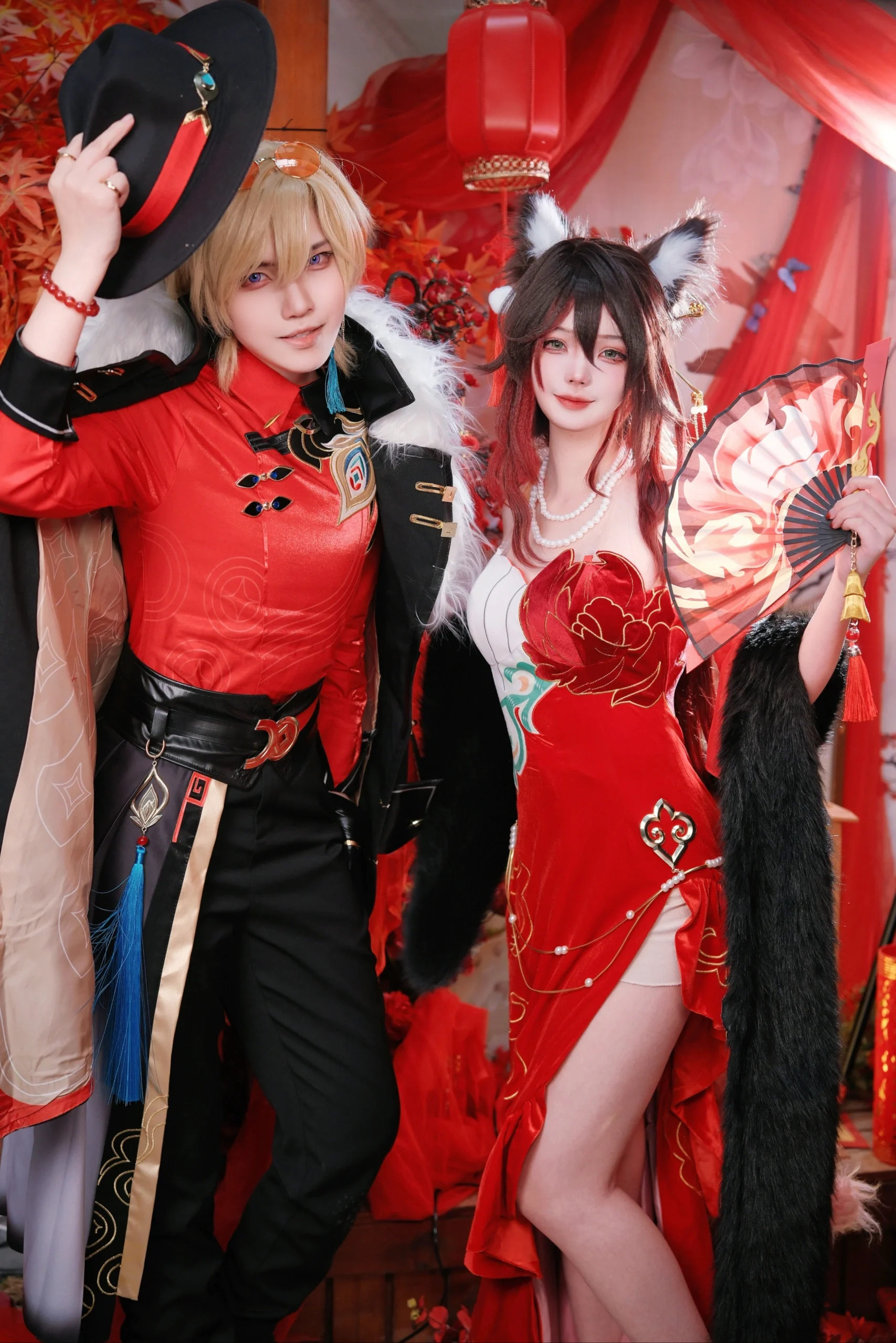 【砂金忘归人cos】崩坏星穹铁道的加多宝联名元宵同框 - 第 4 张