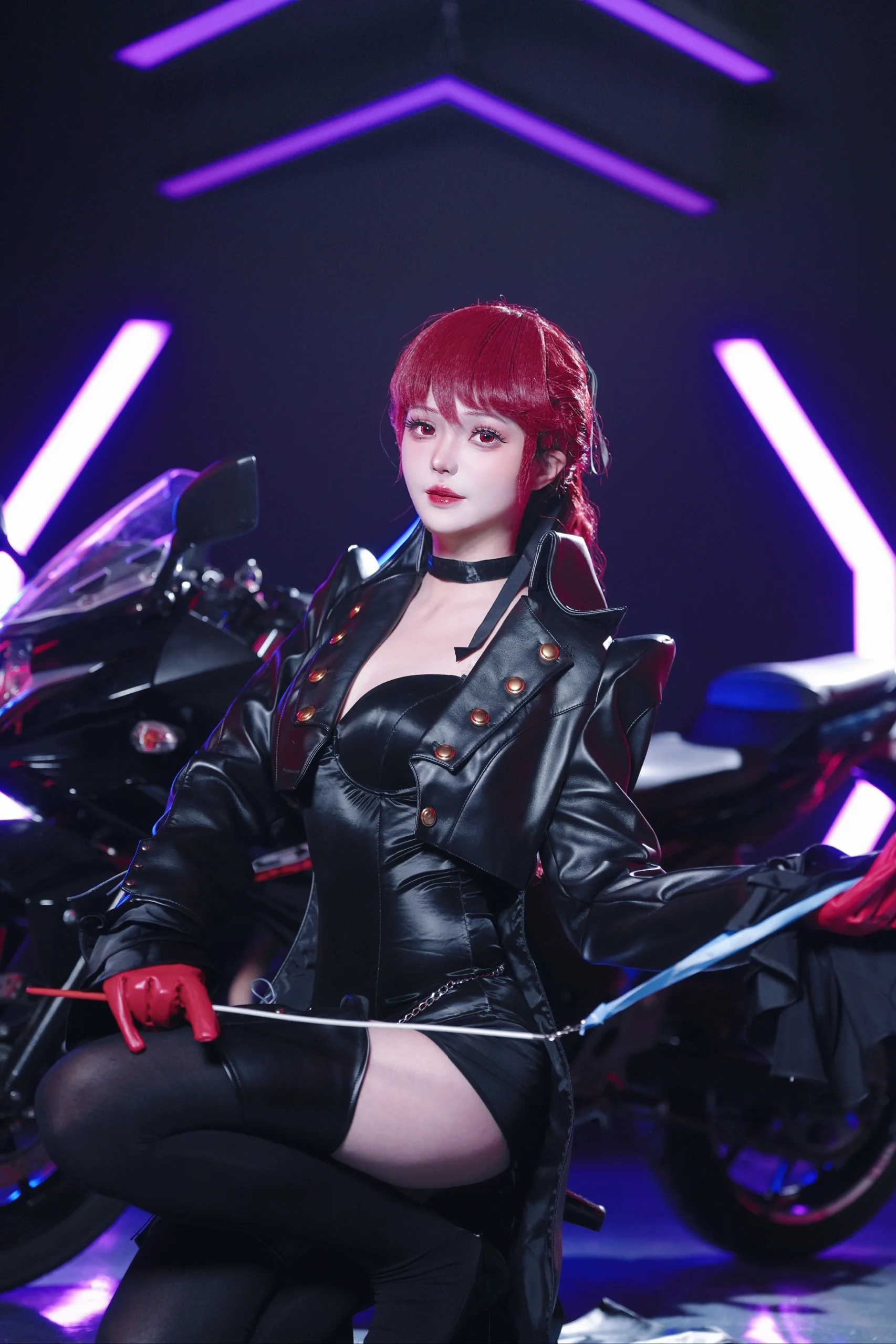【芳泽霞cos】女神异闻录5皇家版里的红发机车女孩 - 第 5 张