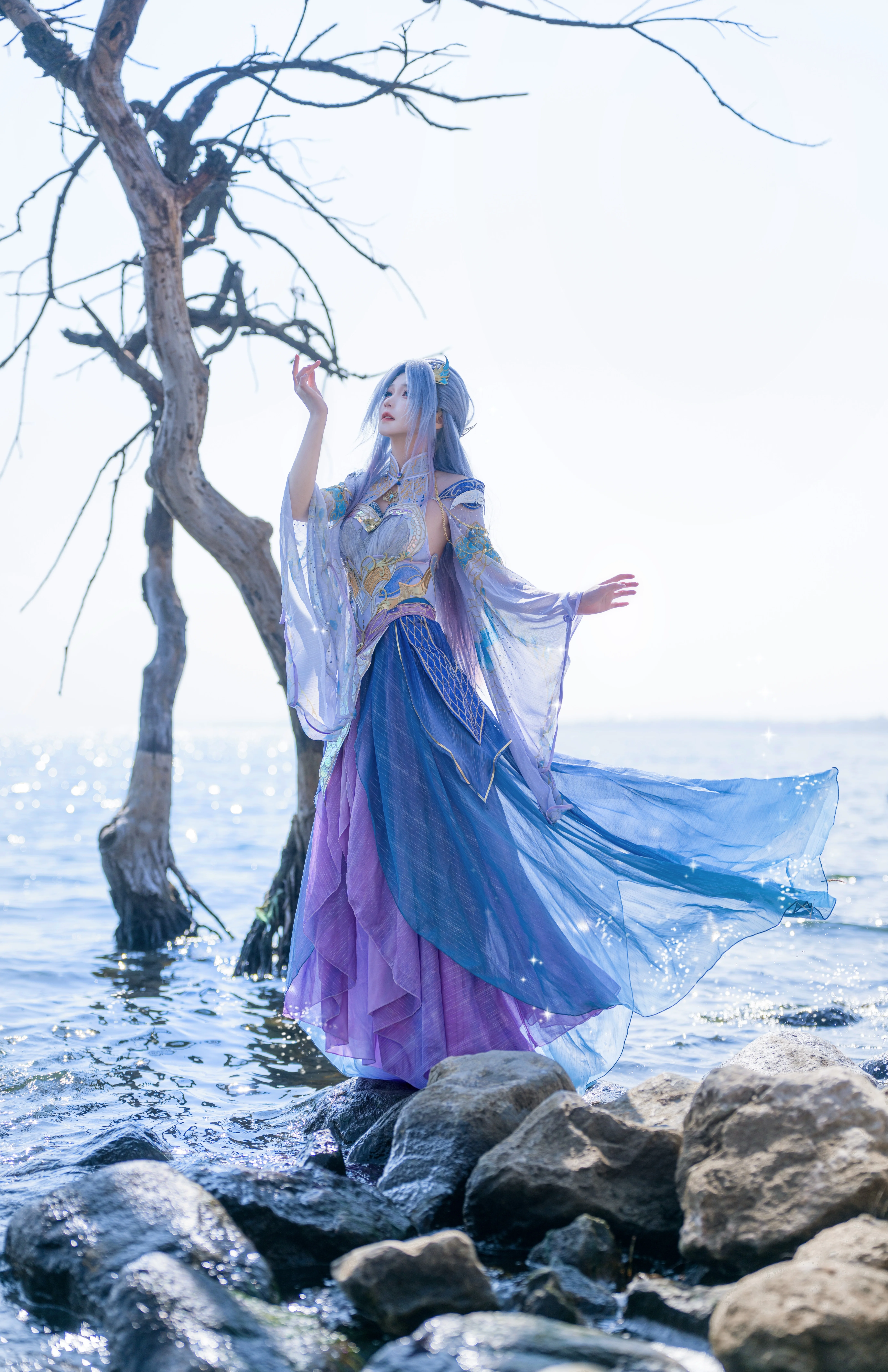 【唐舞桐 コスプレ】ソウルランド 絶世唐門の洱海のほとりで、風と光の瞬間を切り取る - 3 枚目