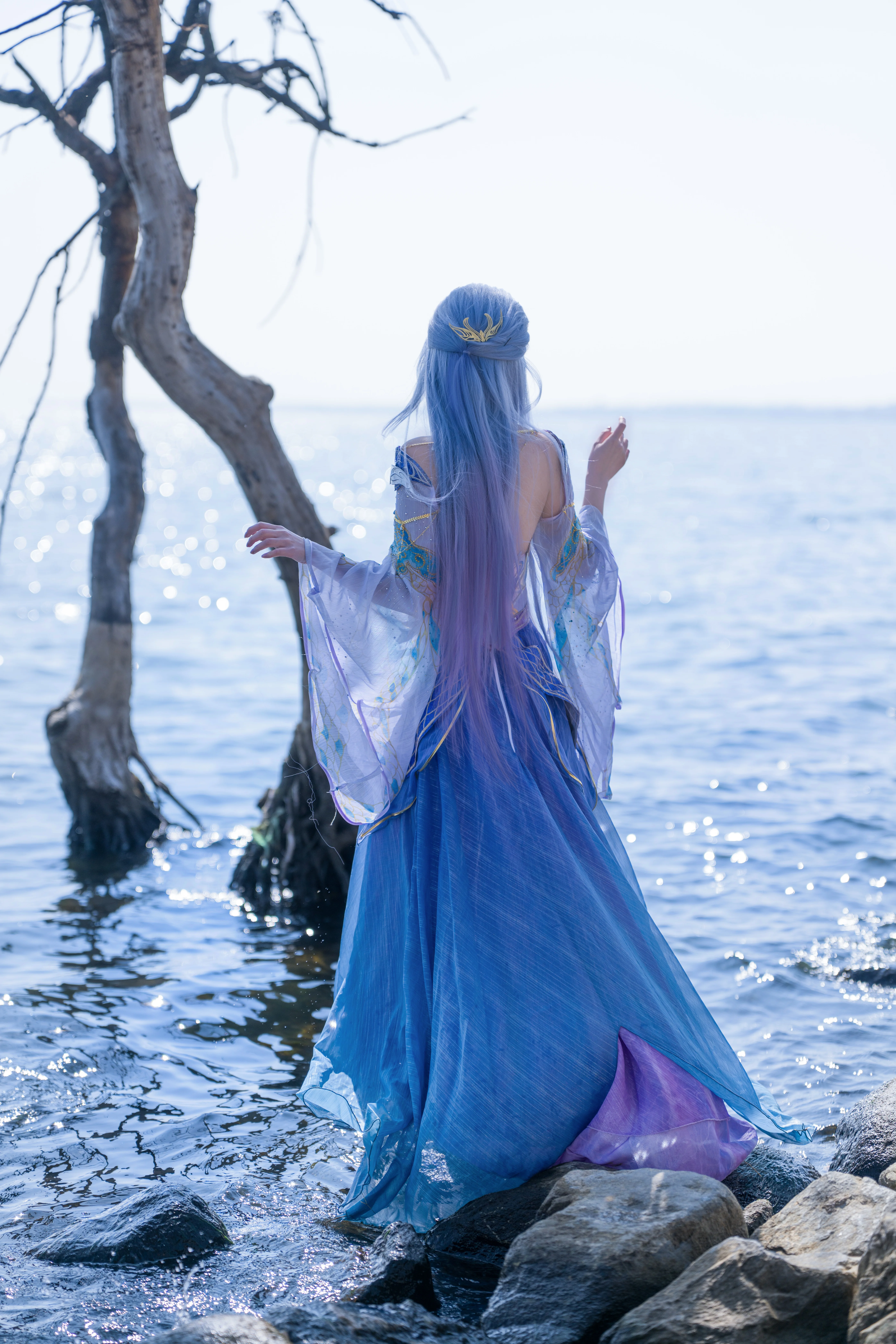 【唐舞桐 コスプレ】ソウルランド 絶世唐門の洱海のほとりで、風と光の瞬間を切り取る - 6 枚目