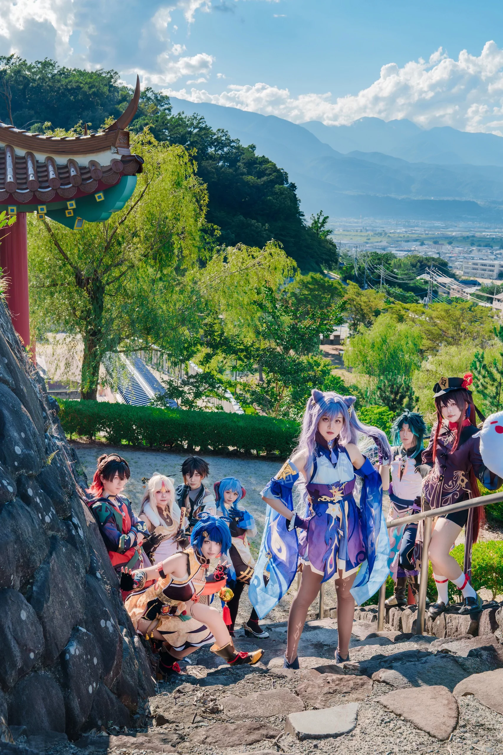 【刻晴cos】原神五周年，石阶上的璃月伙伴外景纪实 - 第 5 张
