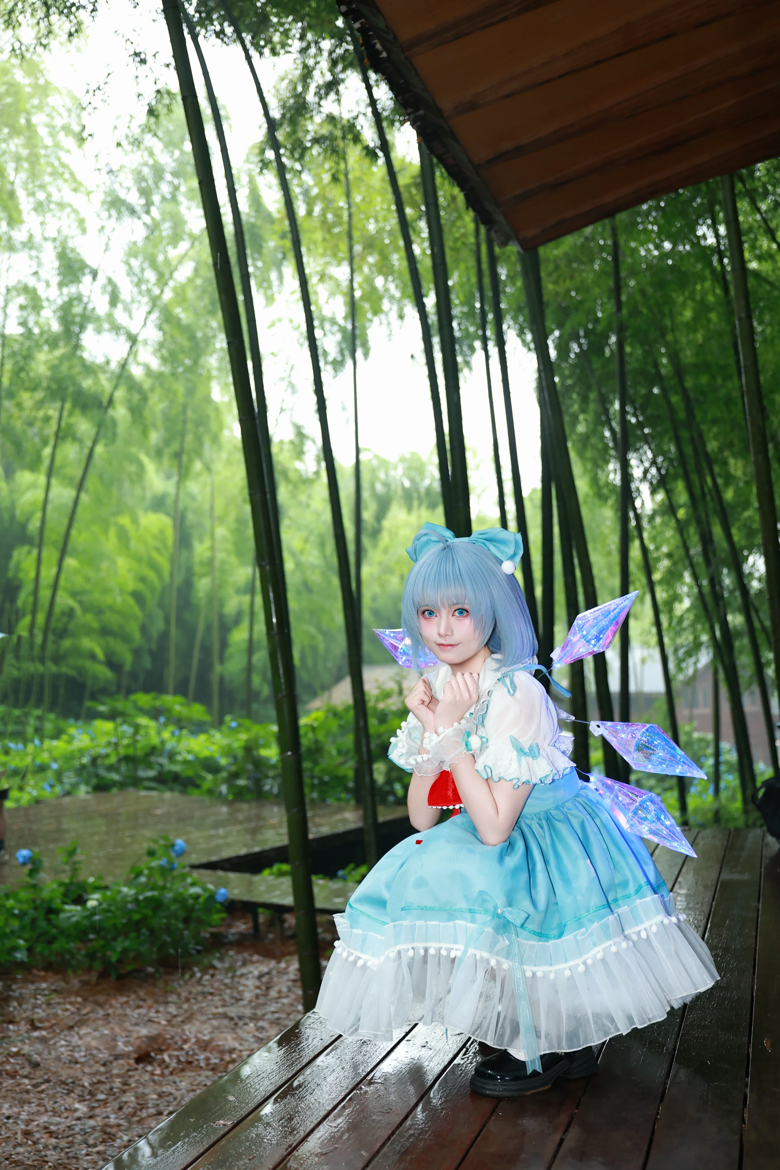 【Cirno Cosplay】The Ice Fairy in the Bamboo Forest After the Rain - Image 1