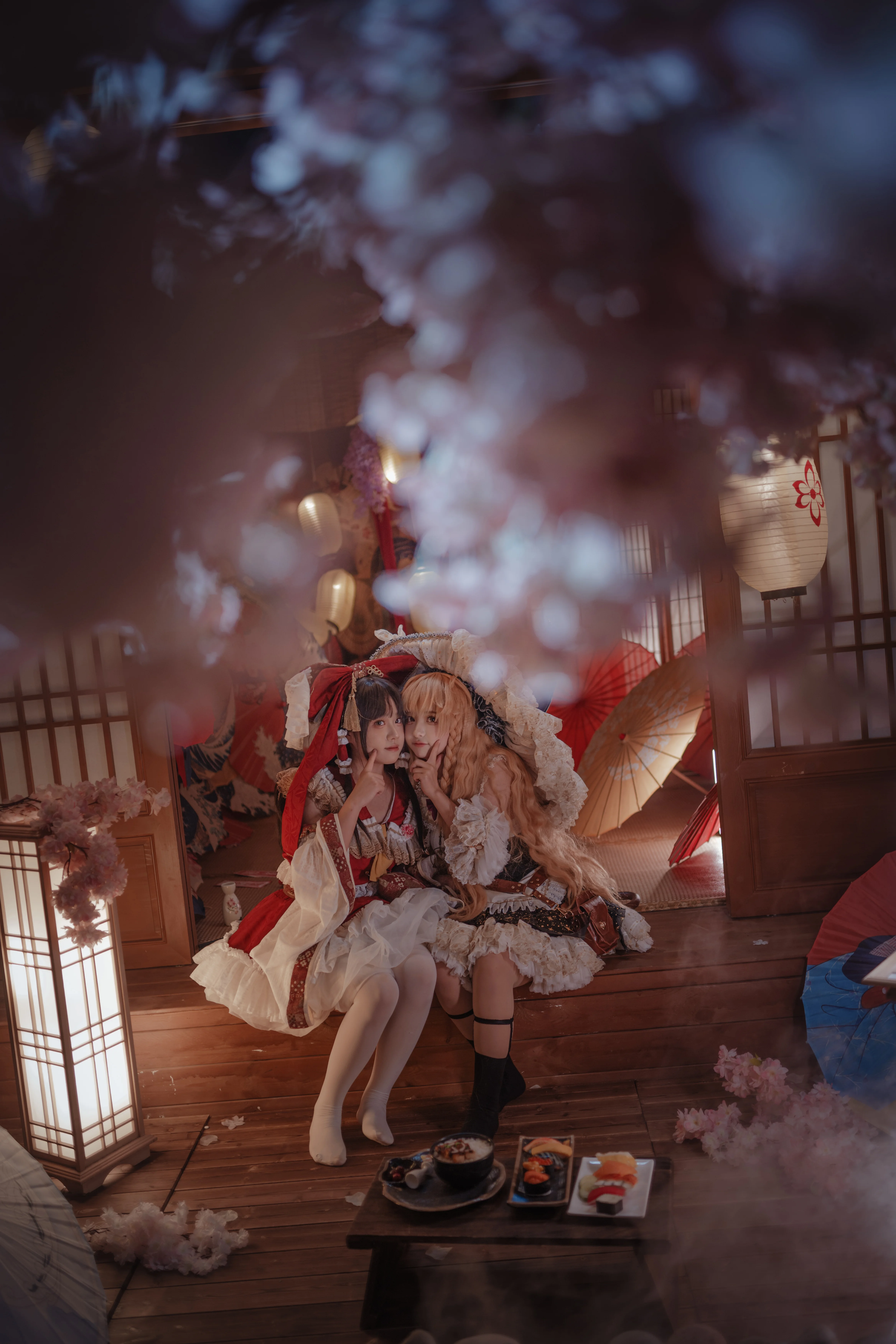 【博丽灵梦cos】东方project主角组，红线与和室的温柔片刻 - 第 6 张