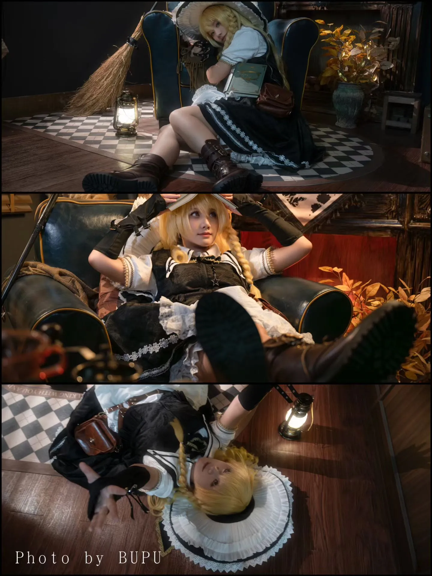 [Marisa Kirisame cosplay] Touhou Project: Nothing Today, Reading a Little Book, Quietly Enjoying Lazy Hours - Image 1