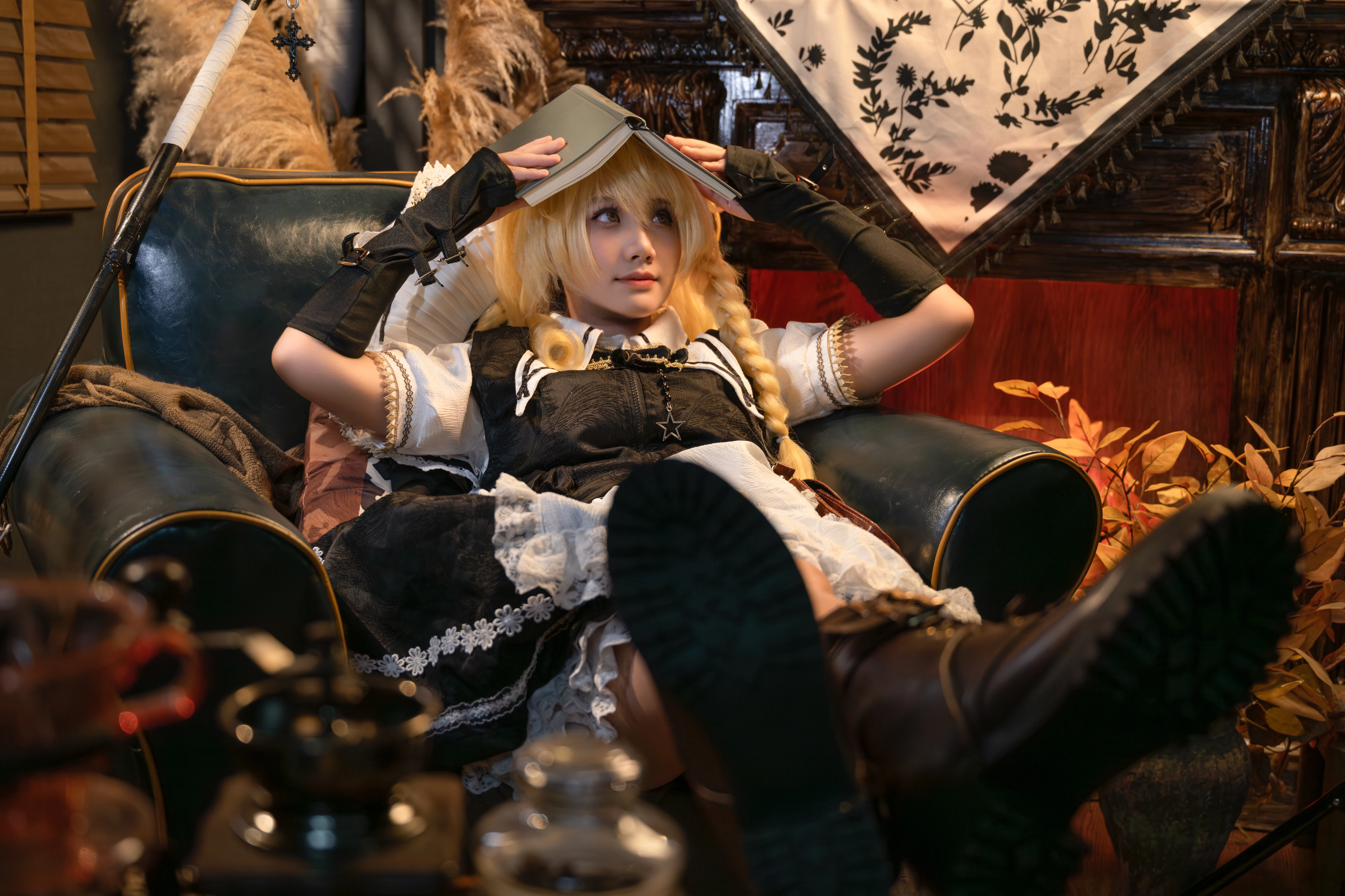 [Marisa Kirisame cosplay] Touhou Project: Nothing Today, Reading a Little Book, Quietly Enjoying Lazy Hours - Image 2
