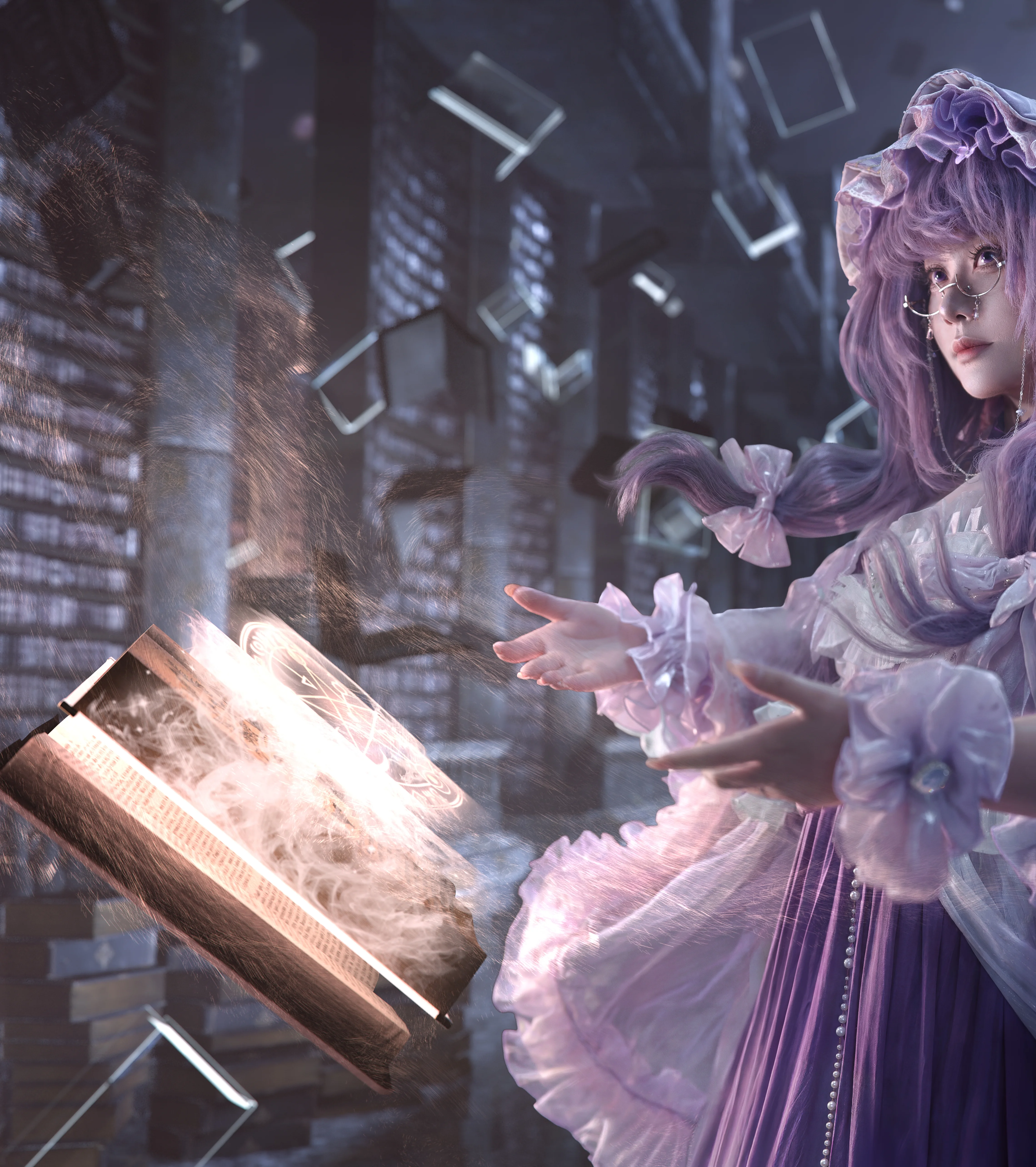【帕秋莉 姆q cos】世界线藏书阁里的静谧魔法时刻 - 第 1 张