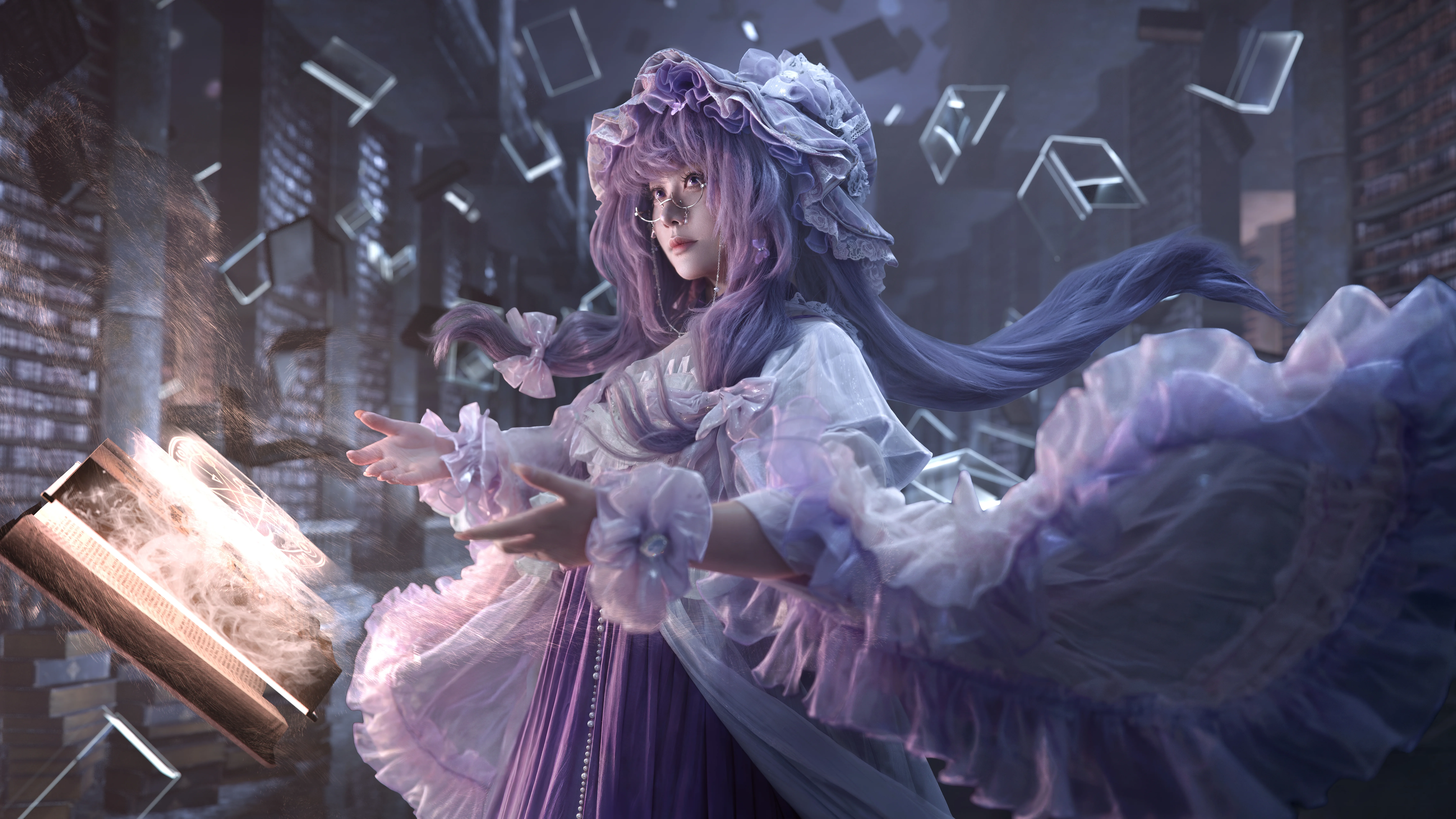 【帕秋莉 姆q cos】世界线藏书阁里的静谧魔法时刻