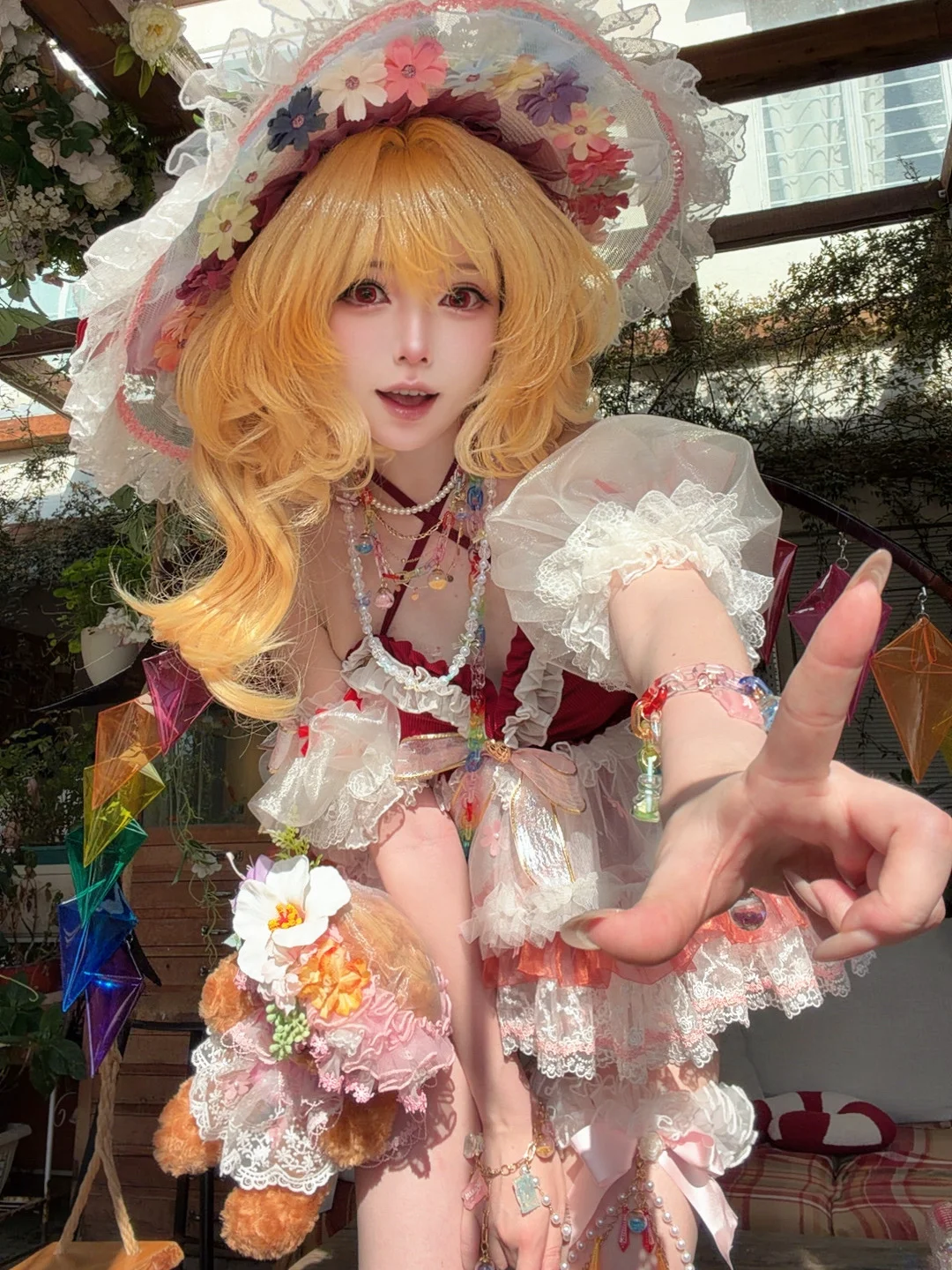 【芙兰朵露cos】40度室外硬抗高温的东方二设分享