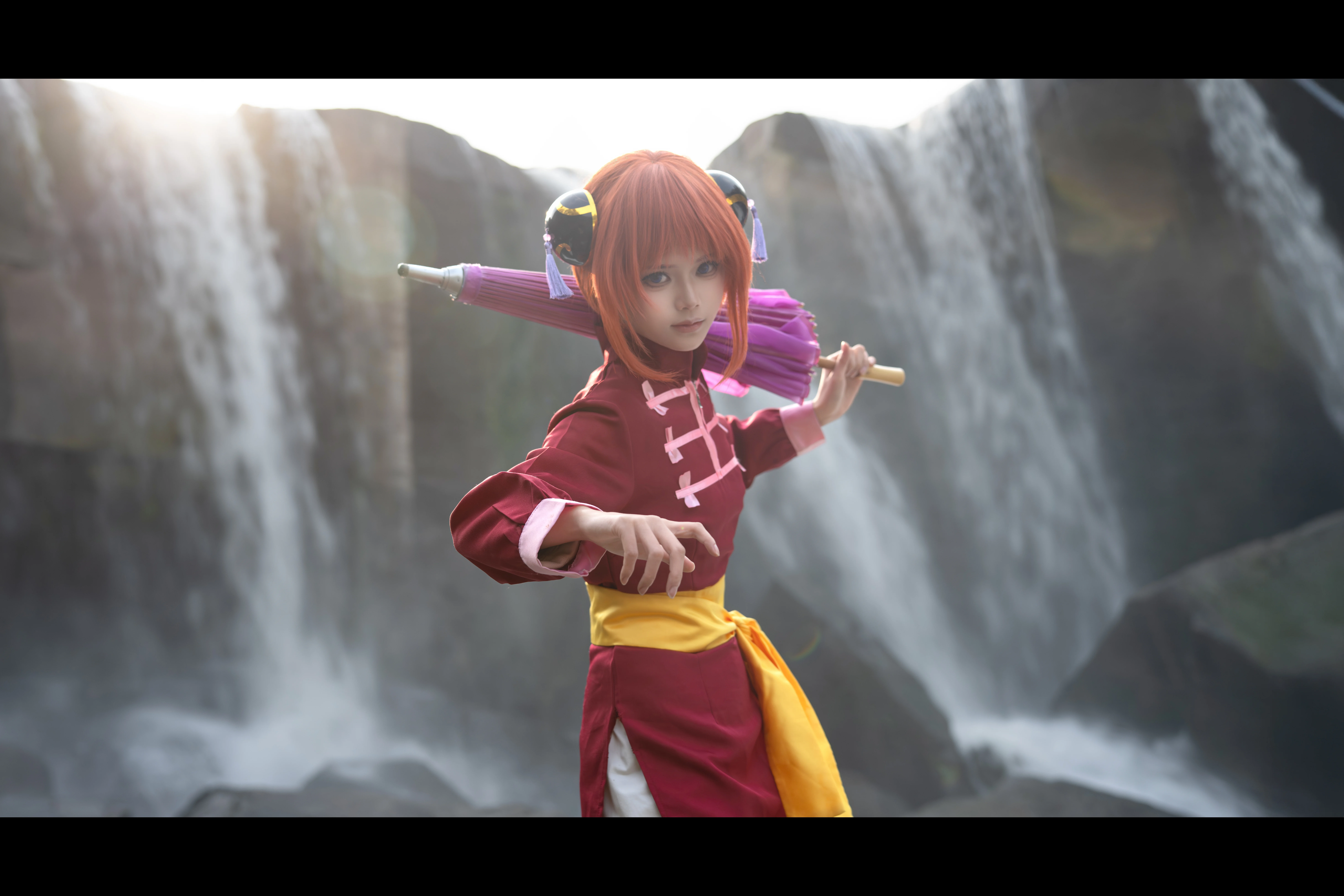 【神樂cos】飛瀑之下，紅髮少女的武鬥時刻 - 第 3 張