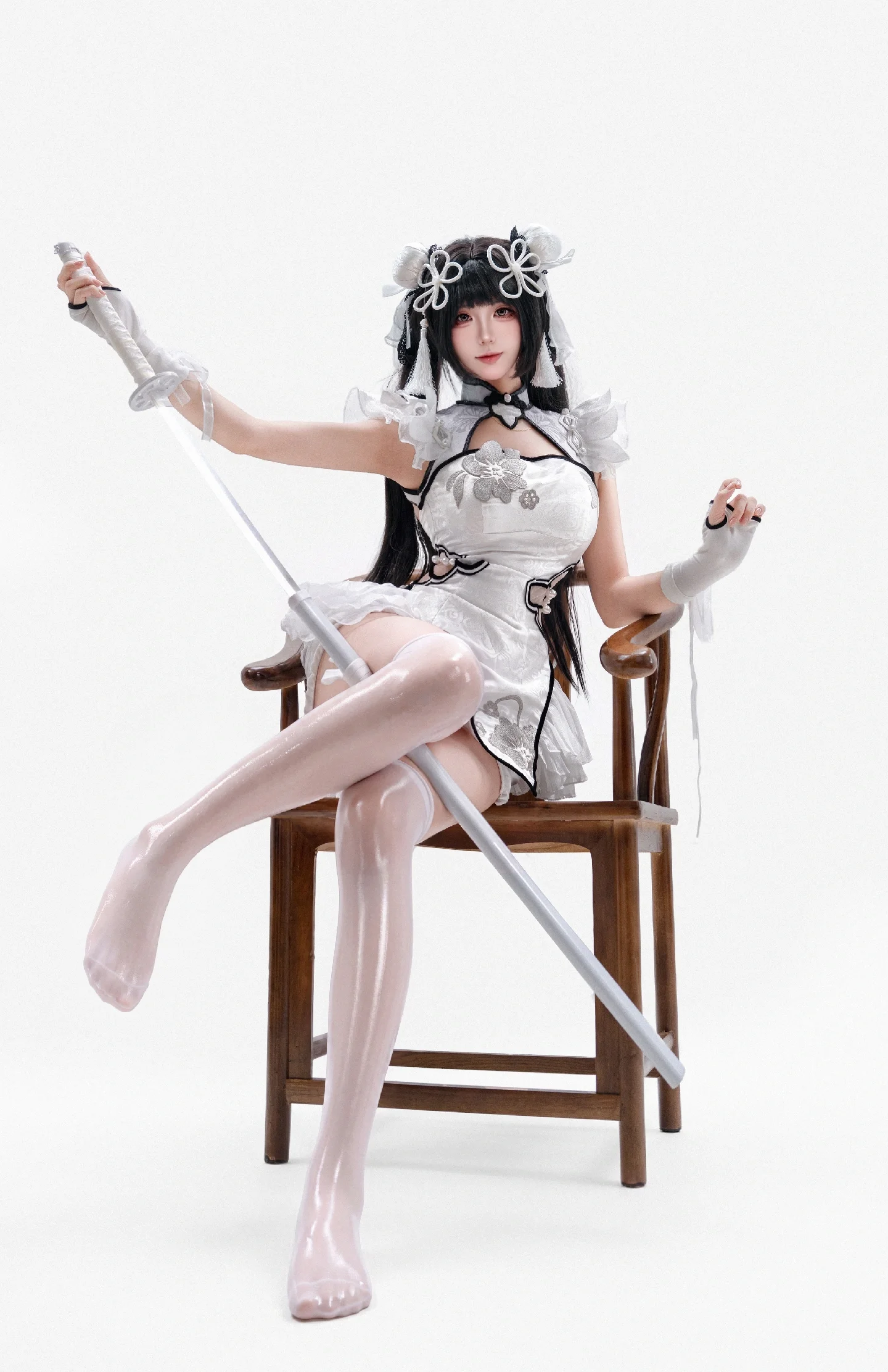 【殷紫萍cos】玉髓冰心造型，白棚里的剑影