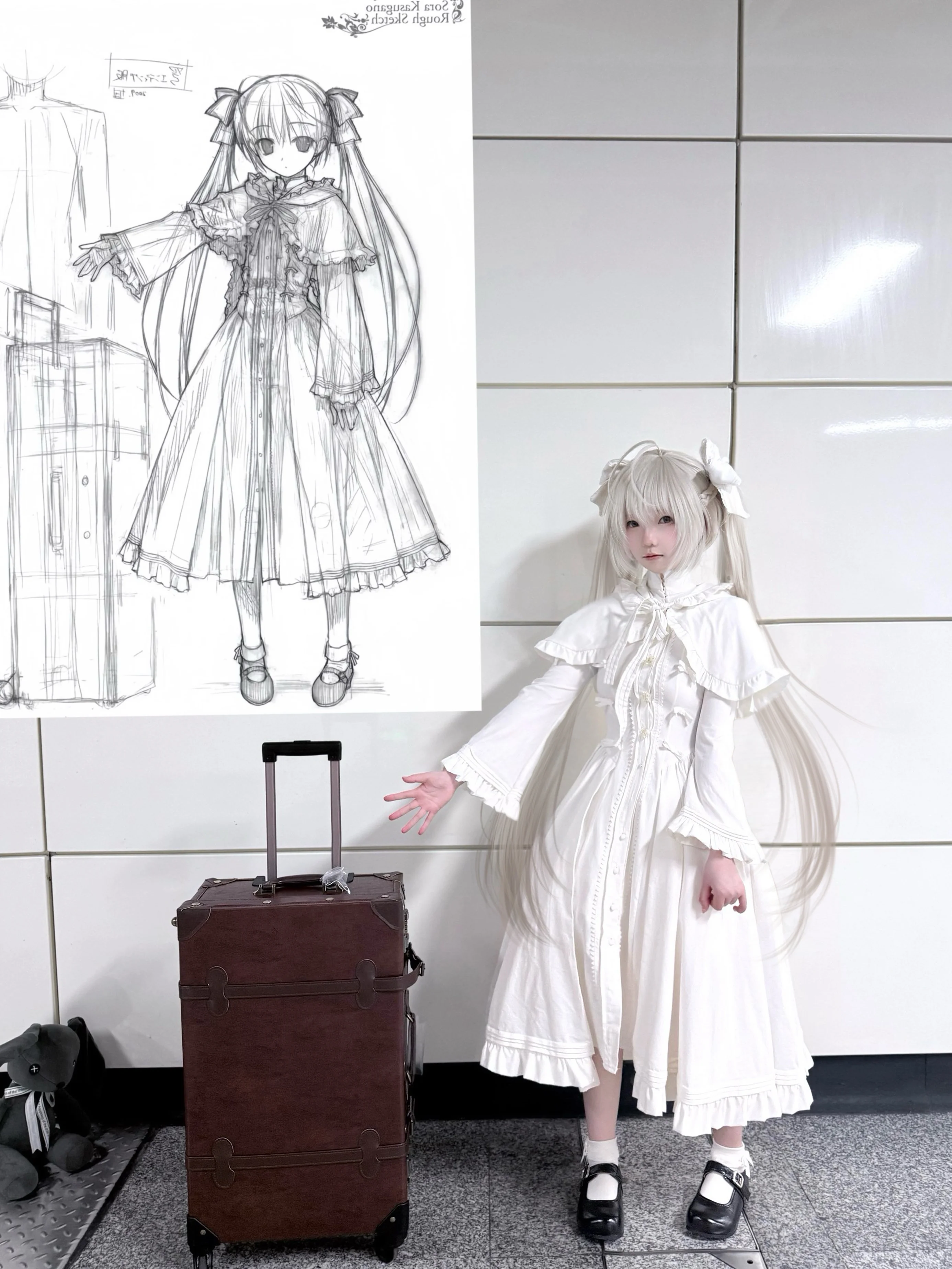 【春日野穹 コスプレ】純白のドレスといつか訪れる約束の地 - 1 枚目
