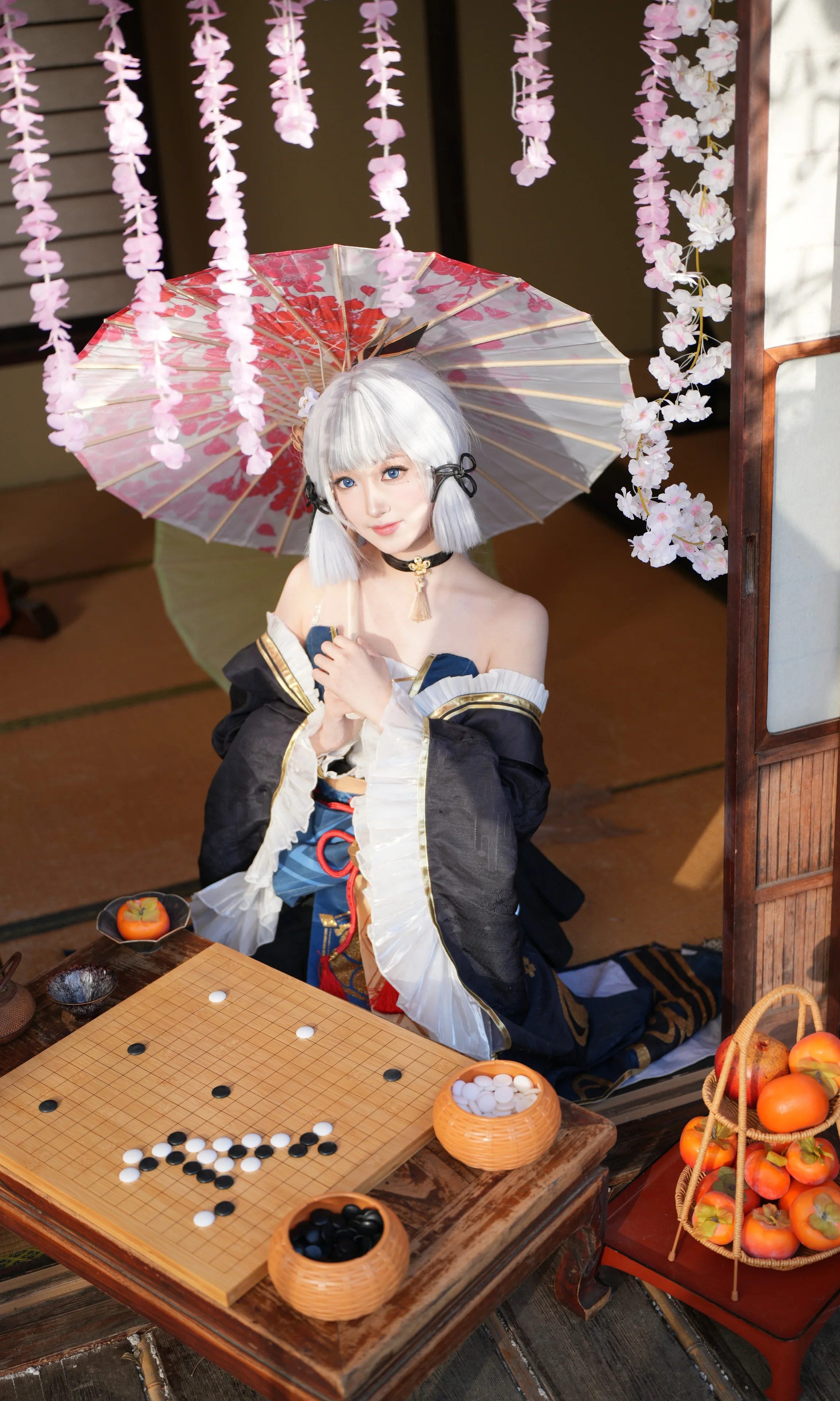 【神里绫华cos】在木漏茶室对弈，还原社奉行大小姐的日常 - 第 1 张