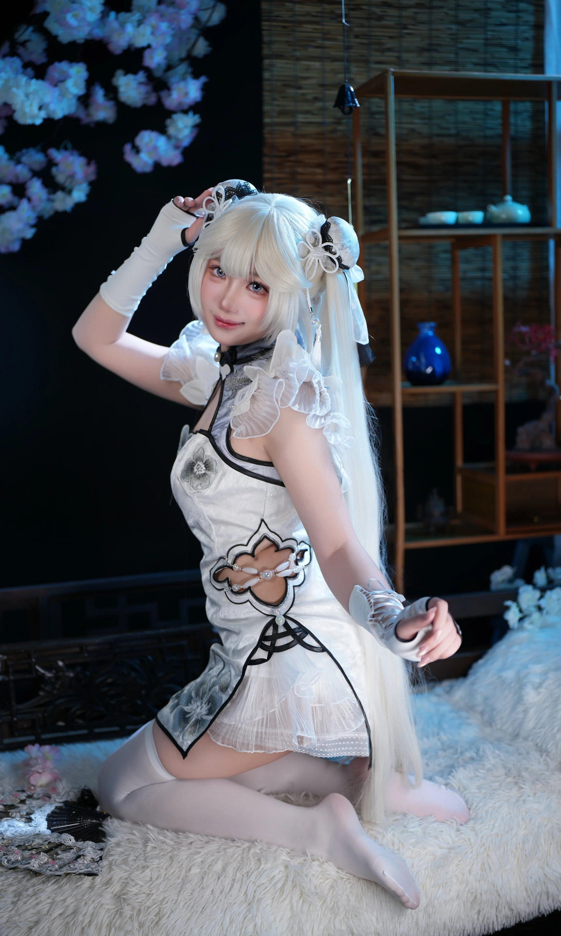 【殷紫萍cos】玉髓冰心，白纱雪影仗剑前行 - 第 1 张