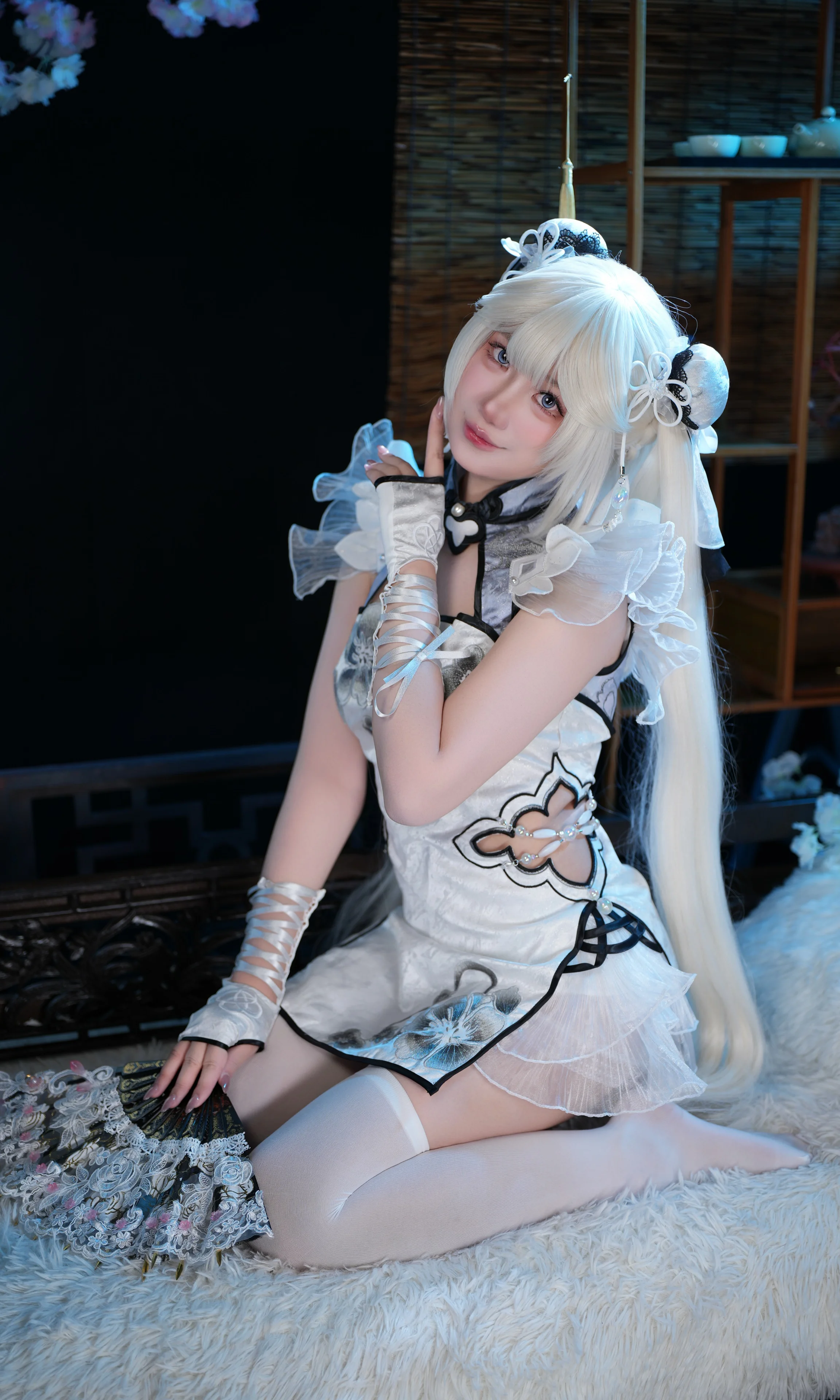 【殷紫萍cos】玉髓冰心，白纱雪影仗剑前行