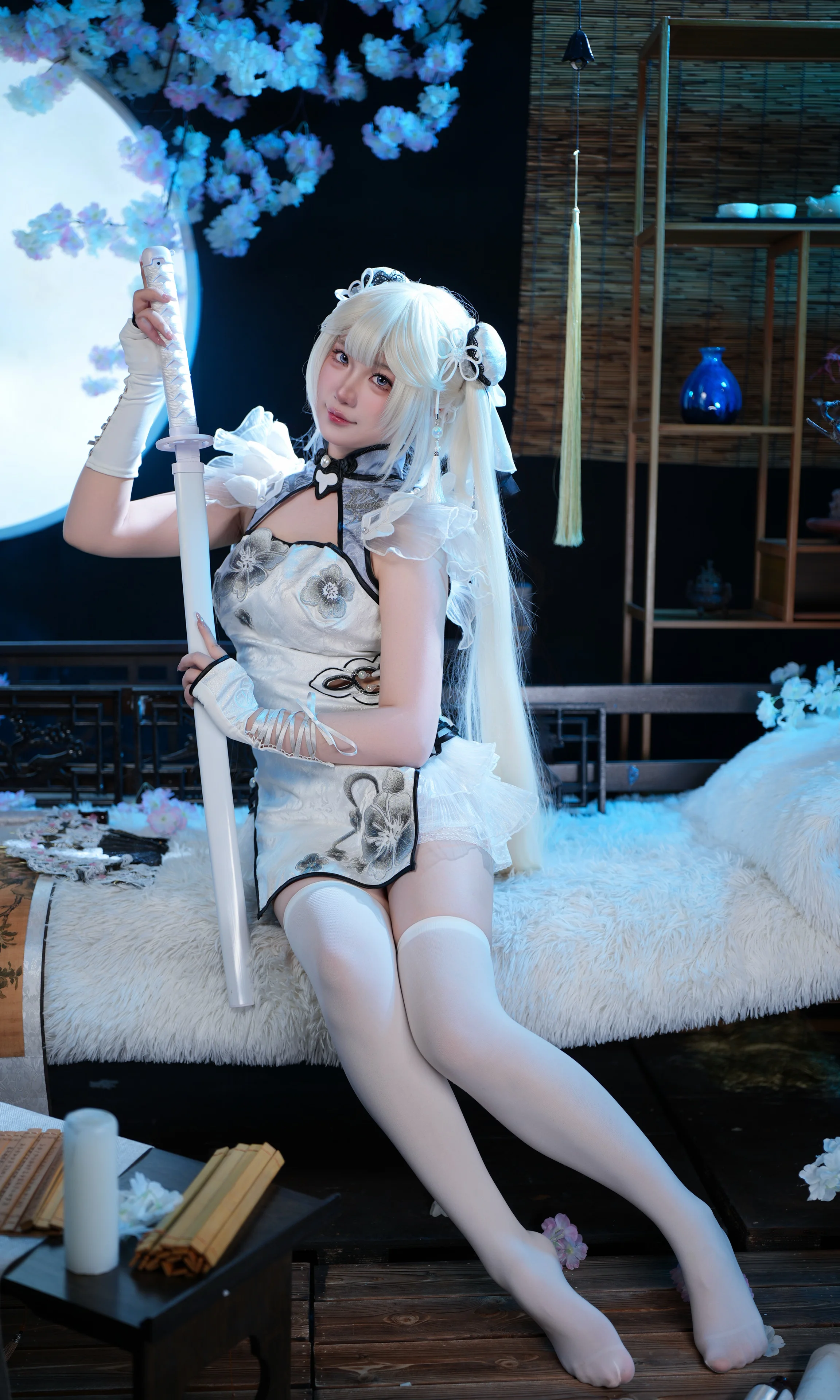 【殷紫萍cos】玉髓冰心，白纱雪影仗剑前行 - 第 5 张