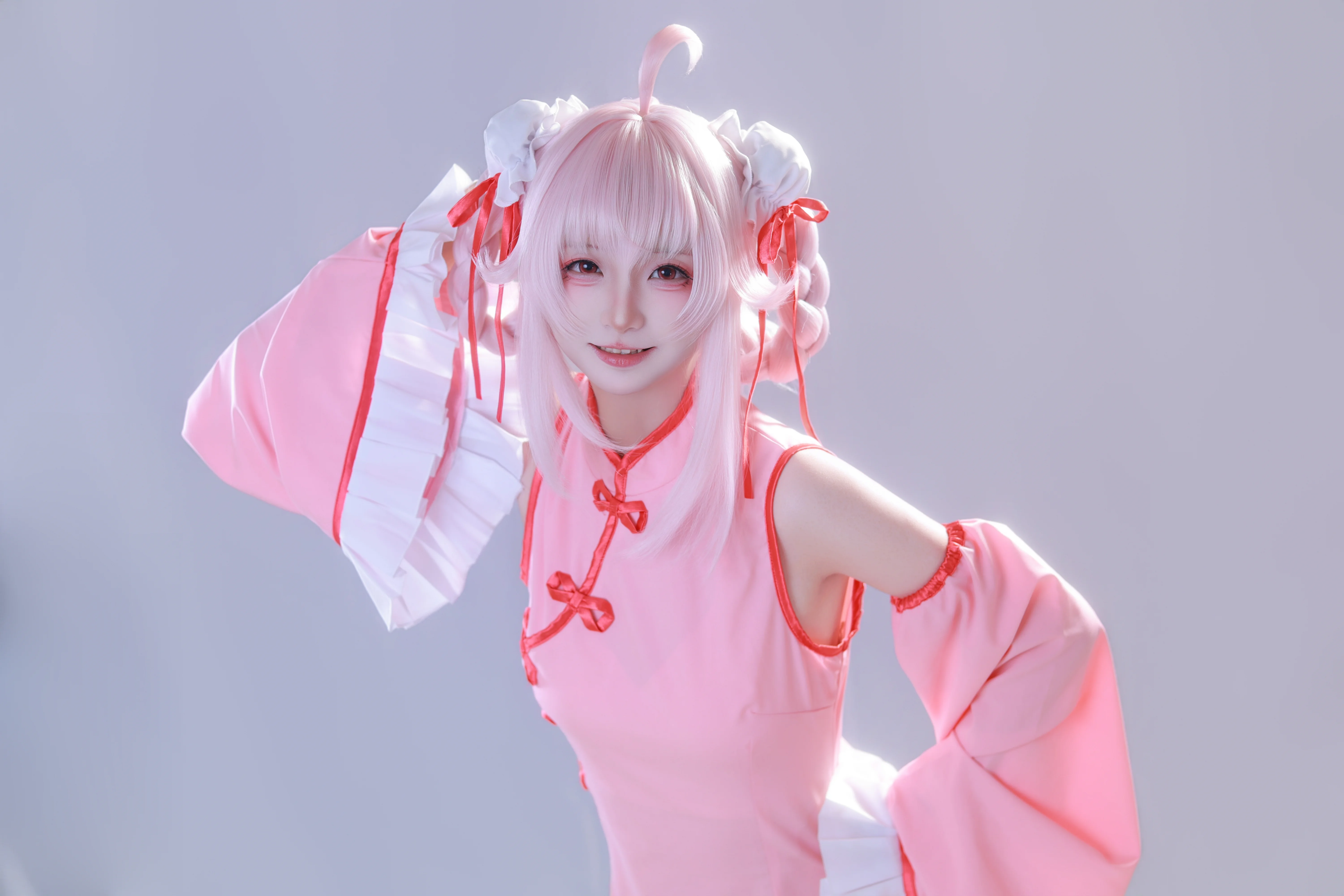 【柚鸟夏cos】蔚蓝档案里的旗袍与动作参考 - 第 8 张