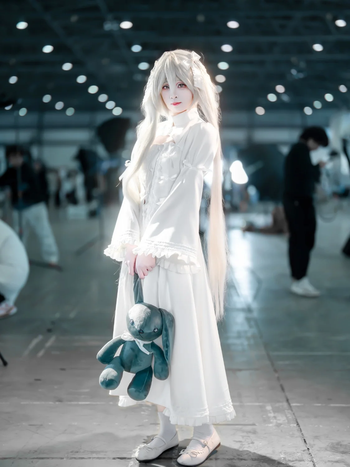 【春日野穹cos】缘之空，银发白裙的漫展定格 - 第 6 张
