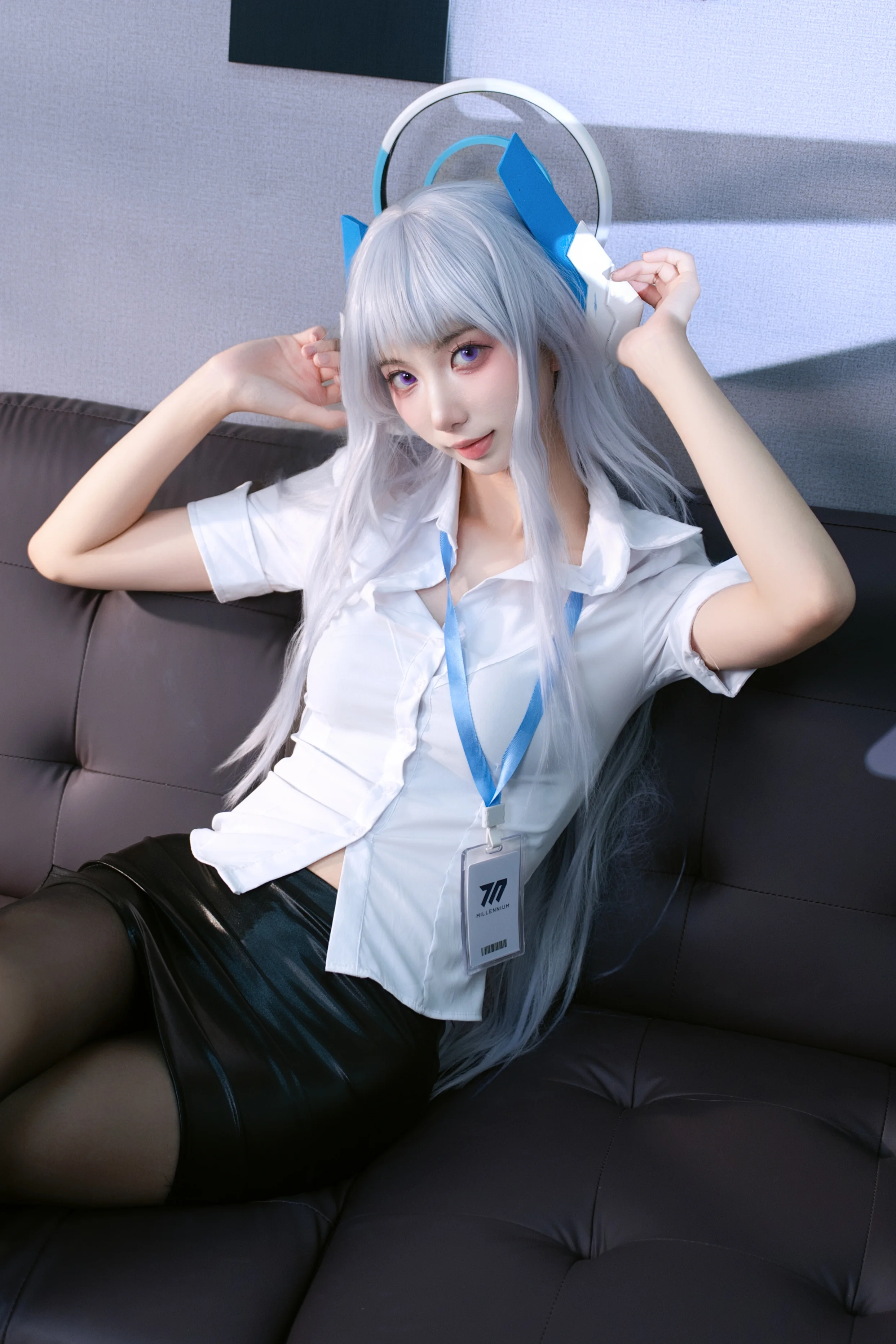 [Ushio Noa Cosplay] Blue Archive's OL Office Style: Capable and Cute Coexist