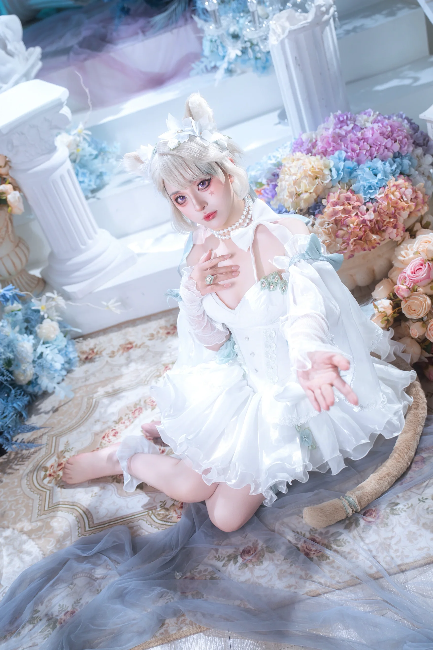 【琳妮特cos】原神里的猫耳少女，天使庭院的梦幻定格