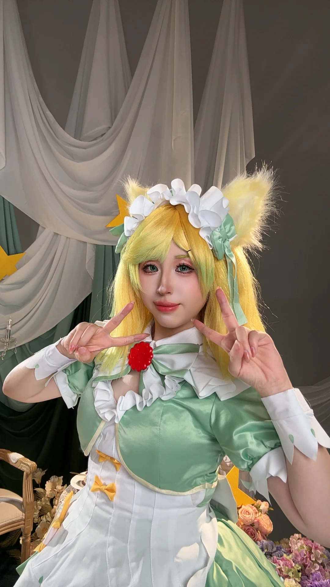 [Daji cosplay] Honor of Kings Matcha Sweetheart Skin Teaser, Handing Over a Cup of Refreshing Afternoon Tea First - Image 1