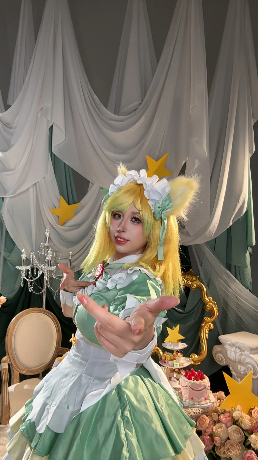 [Daji cosplay] Honor of Kings Matcha Sweetheart Skin Teaser, Handing Over a Cup of Refreshing Afternoon Tea First - Image 2