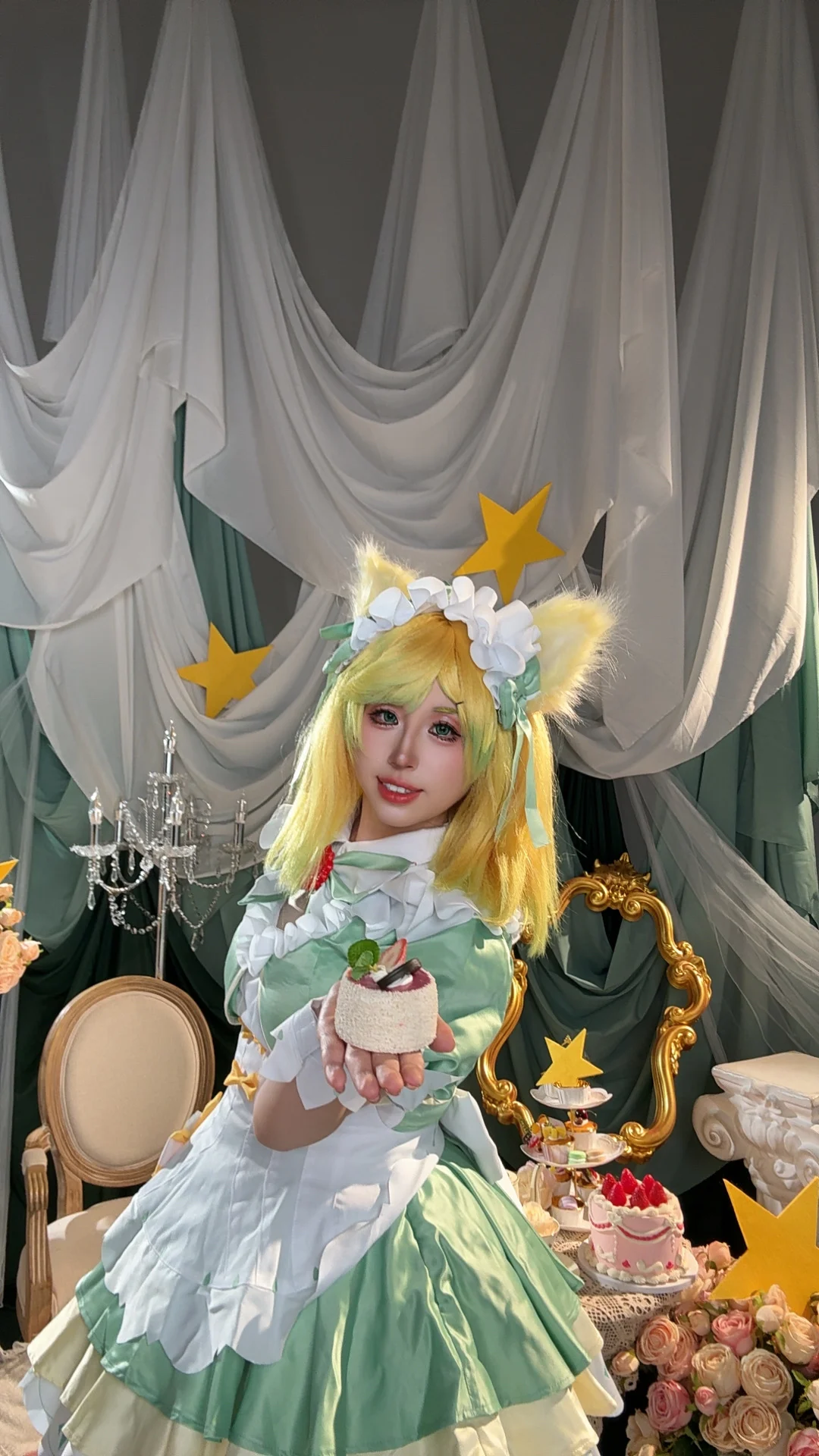 [Daji cosplay] Honor of Kings Matcha Sweetheart Skin Teaser, Handing Over a Cup of Refreshing Afternoon Tea First - Image 3
