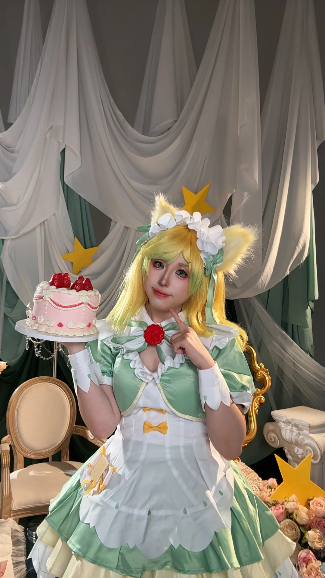 [Daji cosplay] Honor of Kings Matcha Sweetheart Skin Teaser, Handing Over a Cup of Refreshing Afternoon Tea First - Image 6