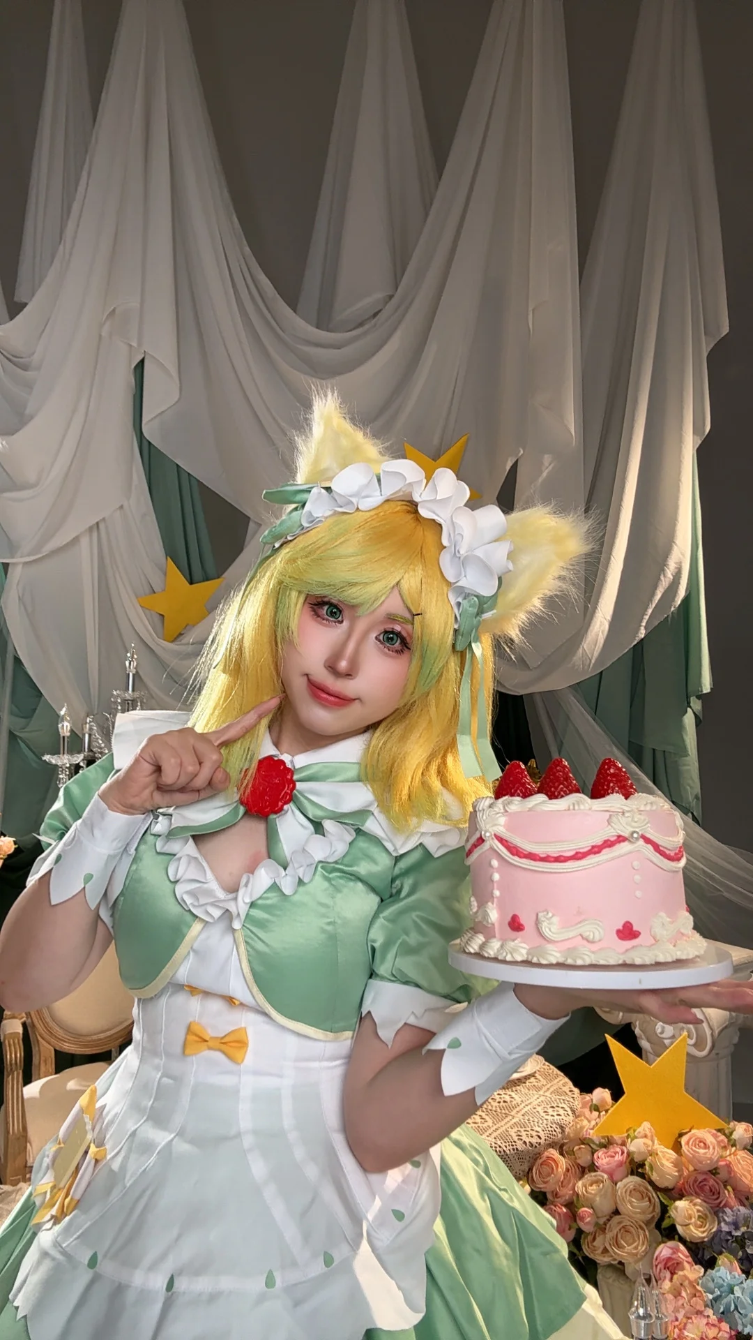 [Daji cosplay] Honor of Kings Matcha Sweetheart Skin Teaser, Handing Over a Cup of Refreshing Afternoon Tea First - Image 7