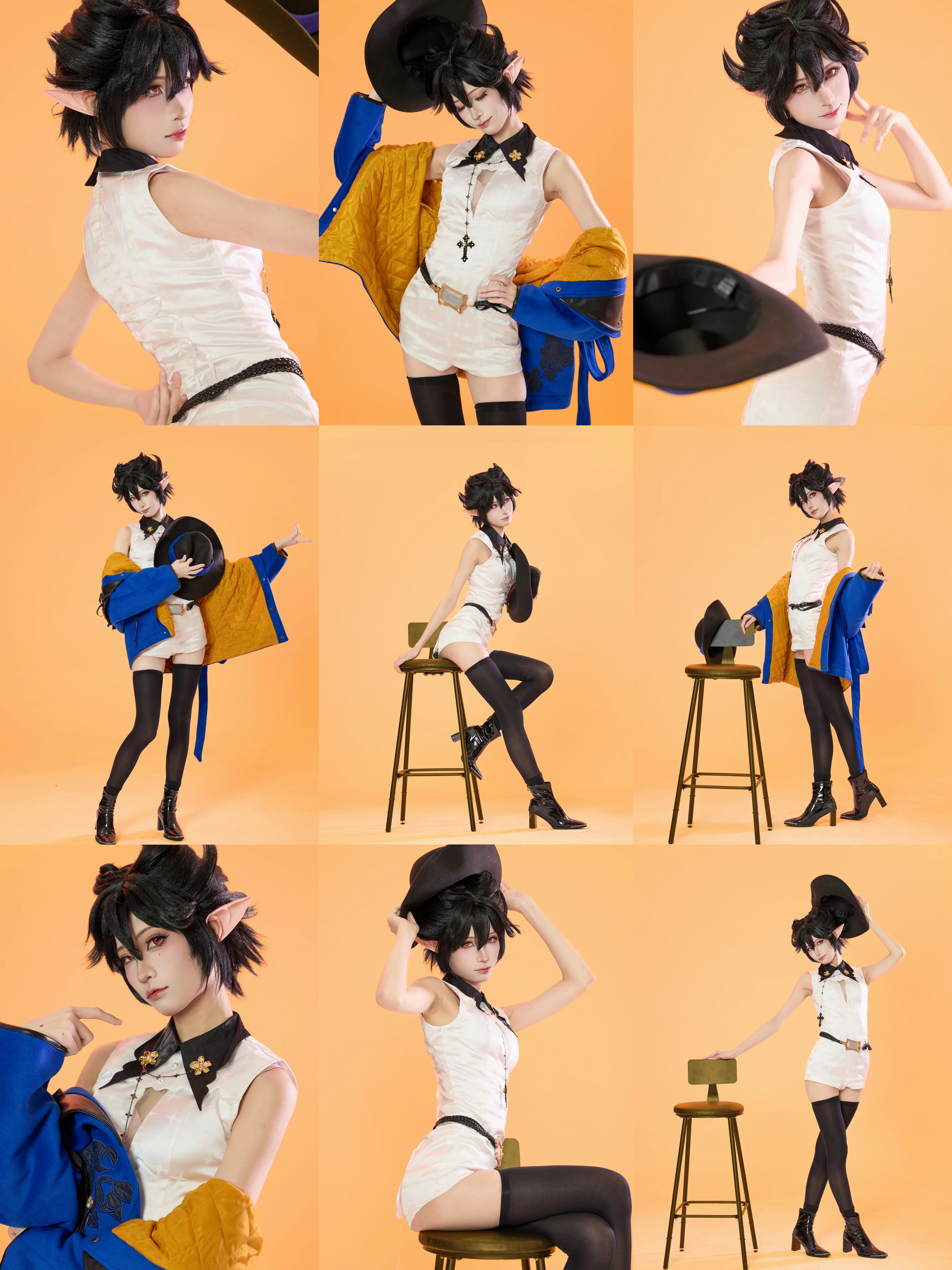 【隐德来希cos】明日方舟耀目之蓝速拍记录与动作参考 - 第 1 张