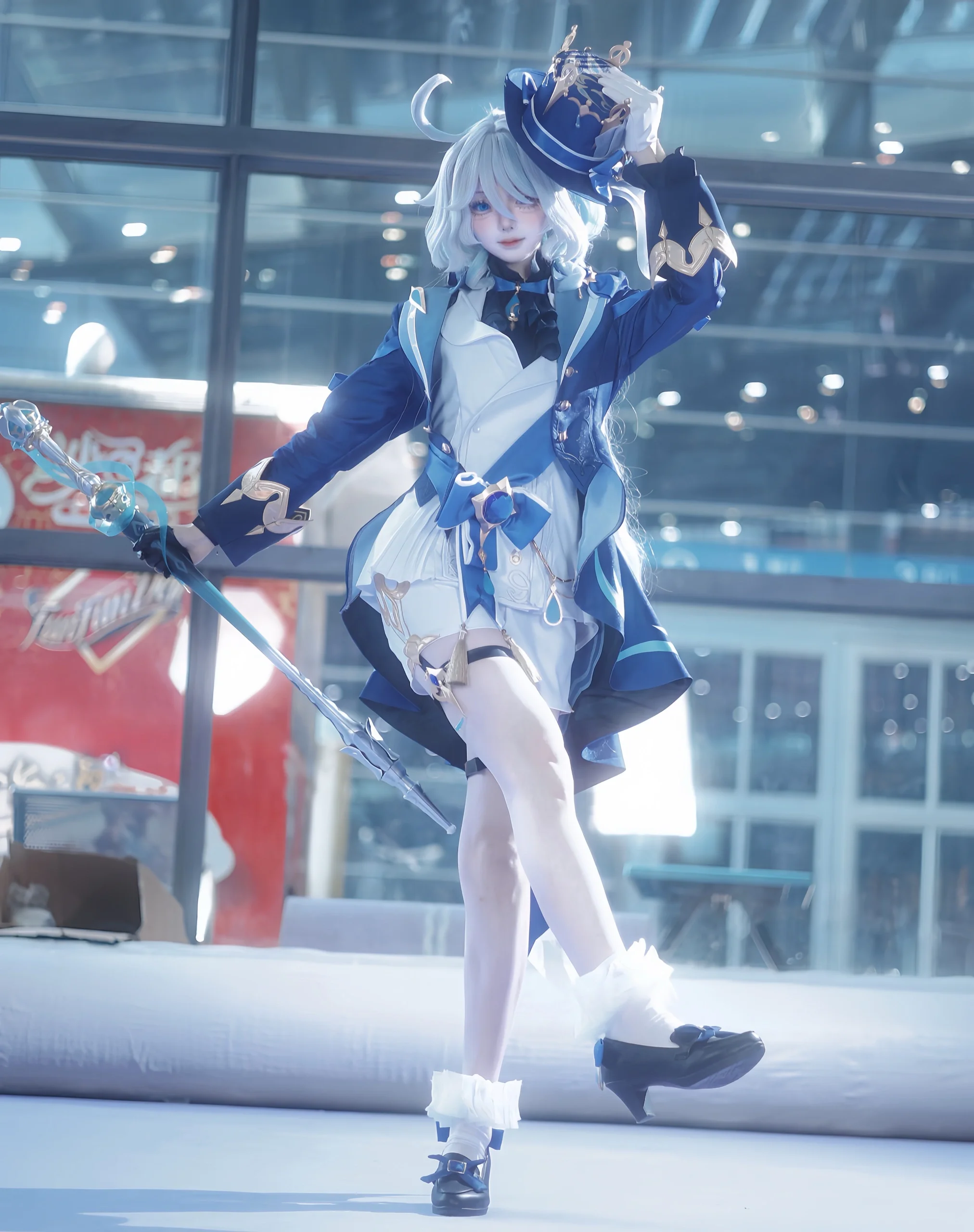 【芙宁娜cos】聚光灯下的水之女明星