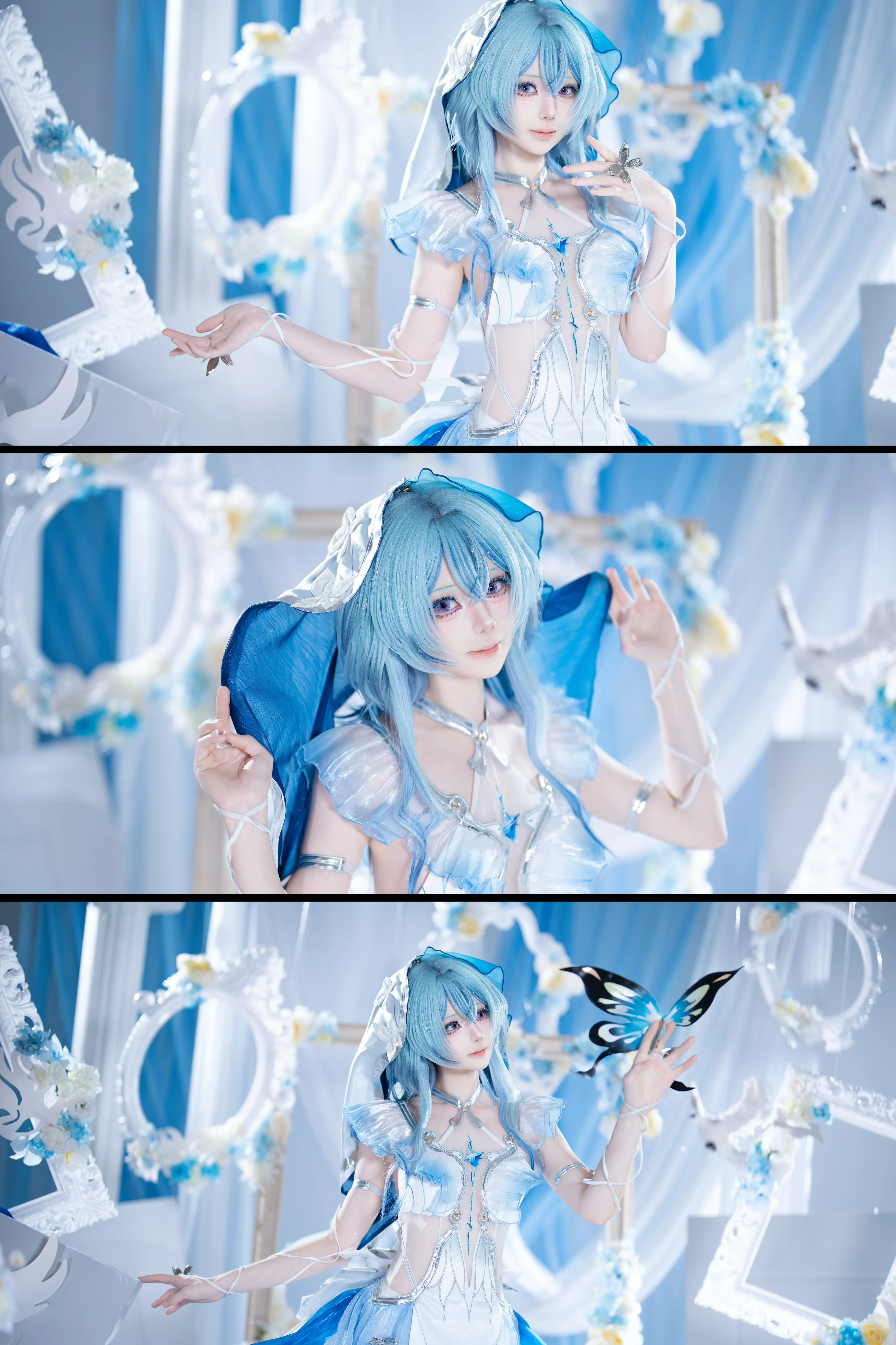【守岸人cos】在鸣潮的静谧蓝白中定格空灵瞬间 - 第 2 张