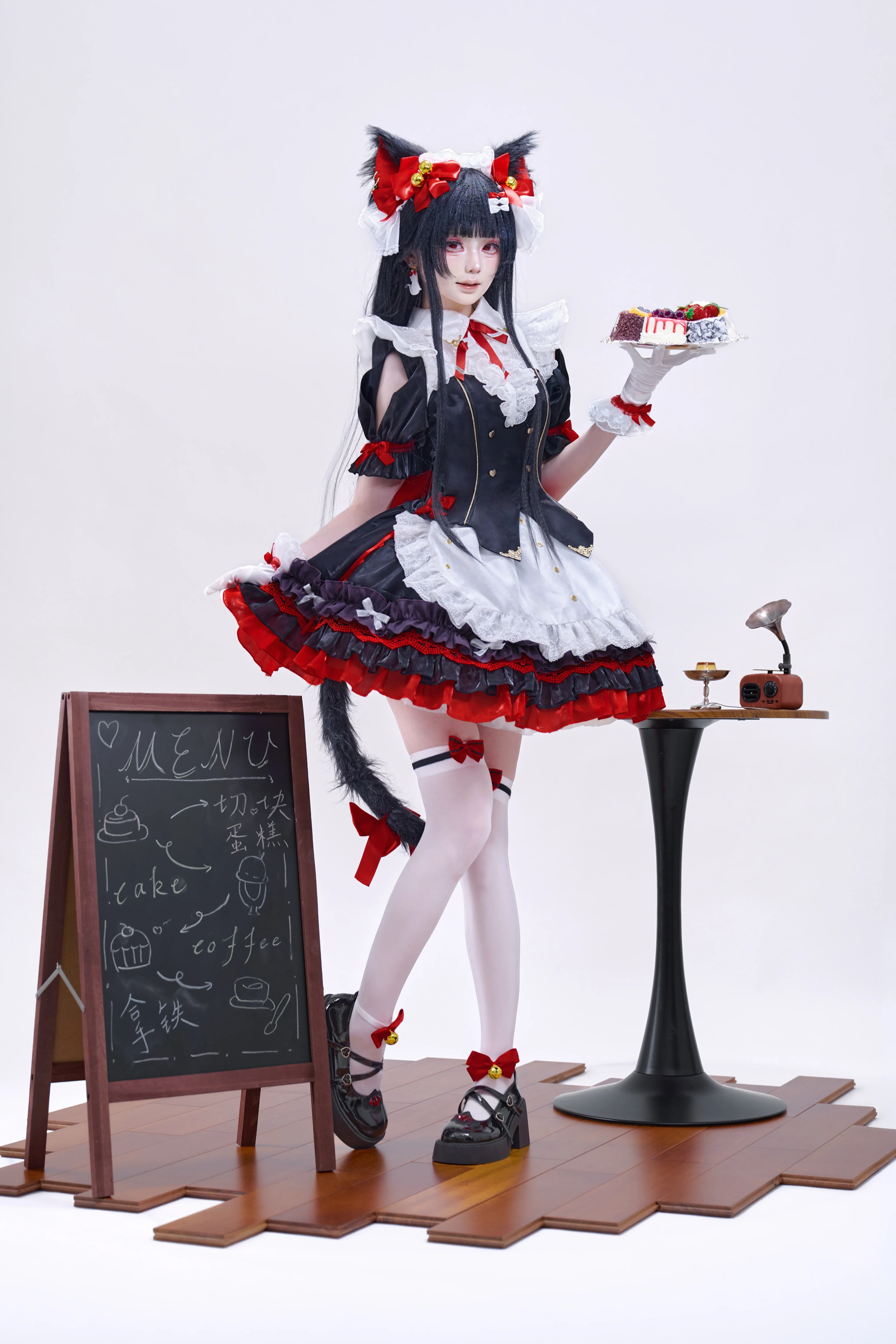 【千咲cos】鸣潮里的小猫女仆，白棚拍摄记录 - 第 3 张