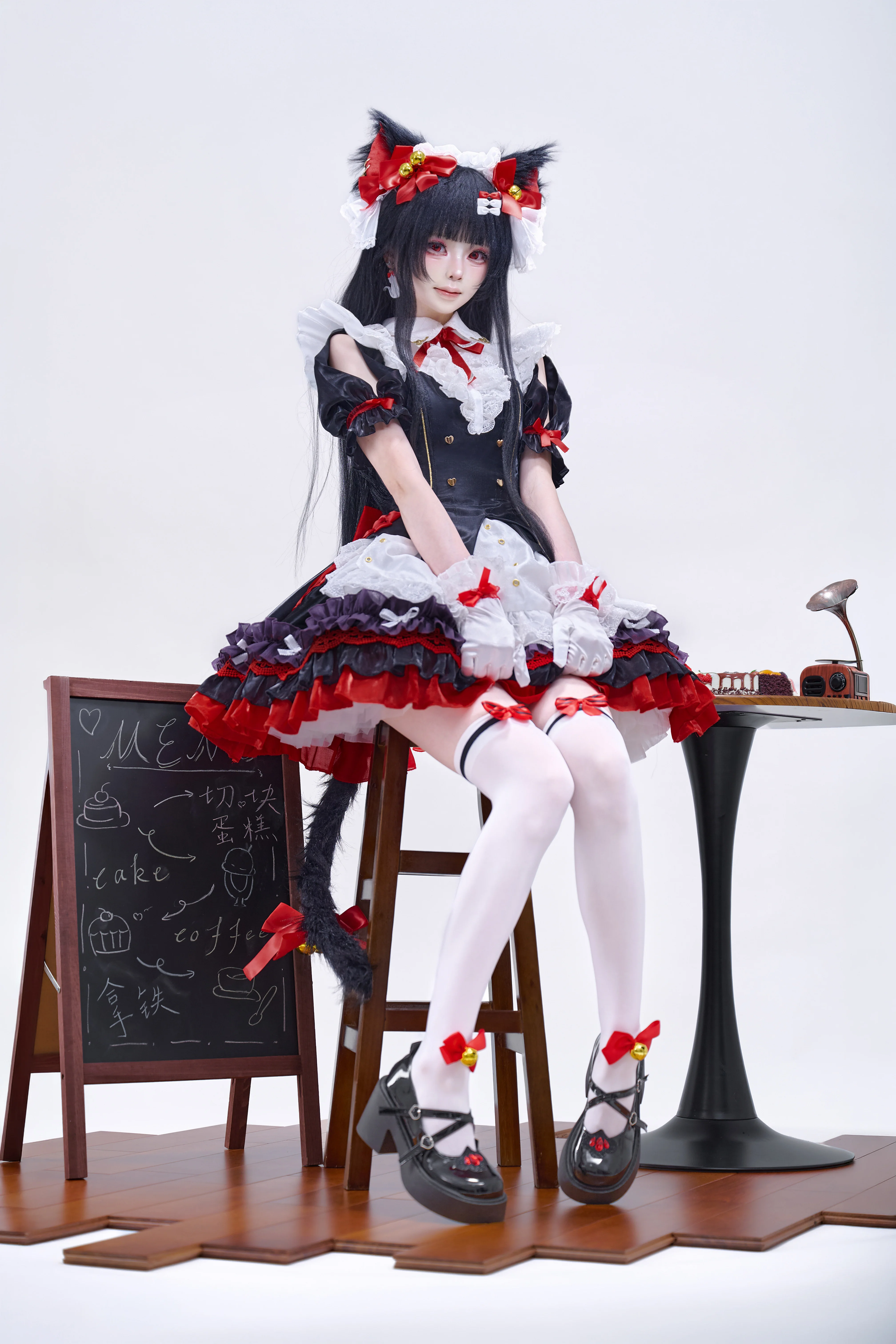 【千咲cos】鸣潮里的小猫女仆，白棚拍摄记录 - 第 5 张