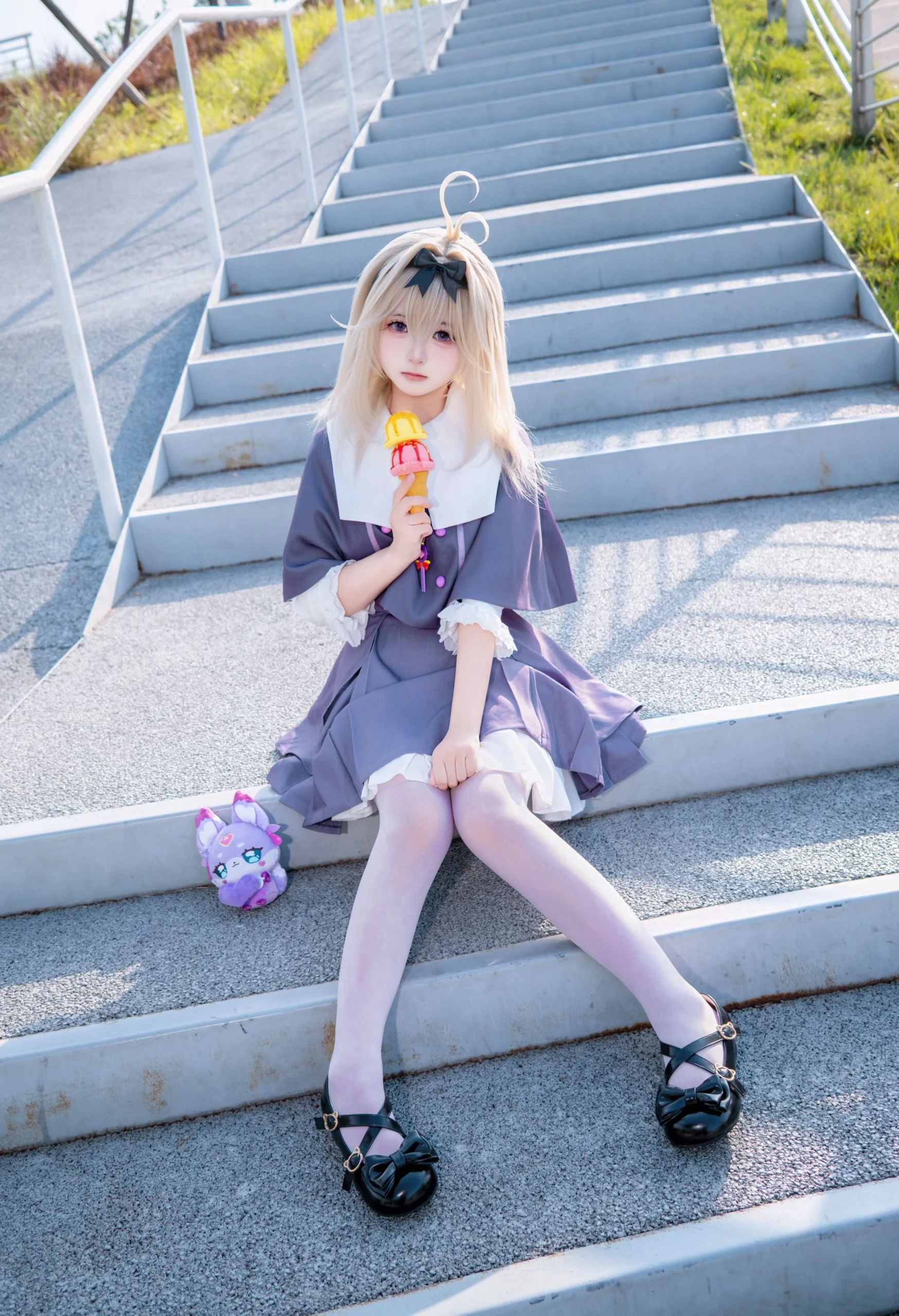 【森亜るるか コスプレ】名探偵プリキュア！、謎のアイス食い少女が本日出没 - 3 枚目