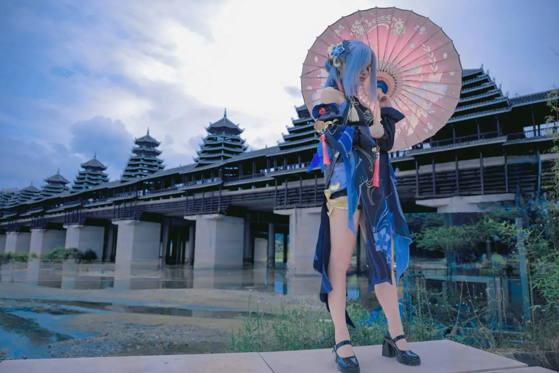 【申鹤cos】原神海灯节旗袍版，外景出片记录 - 第 5 张