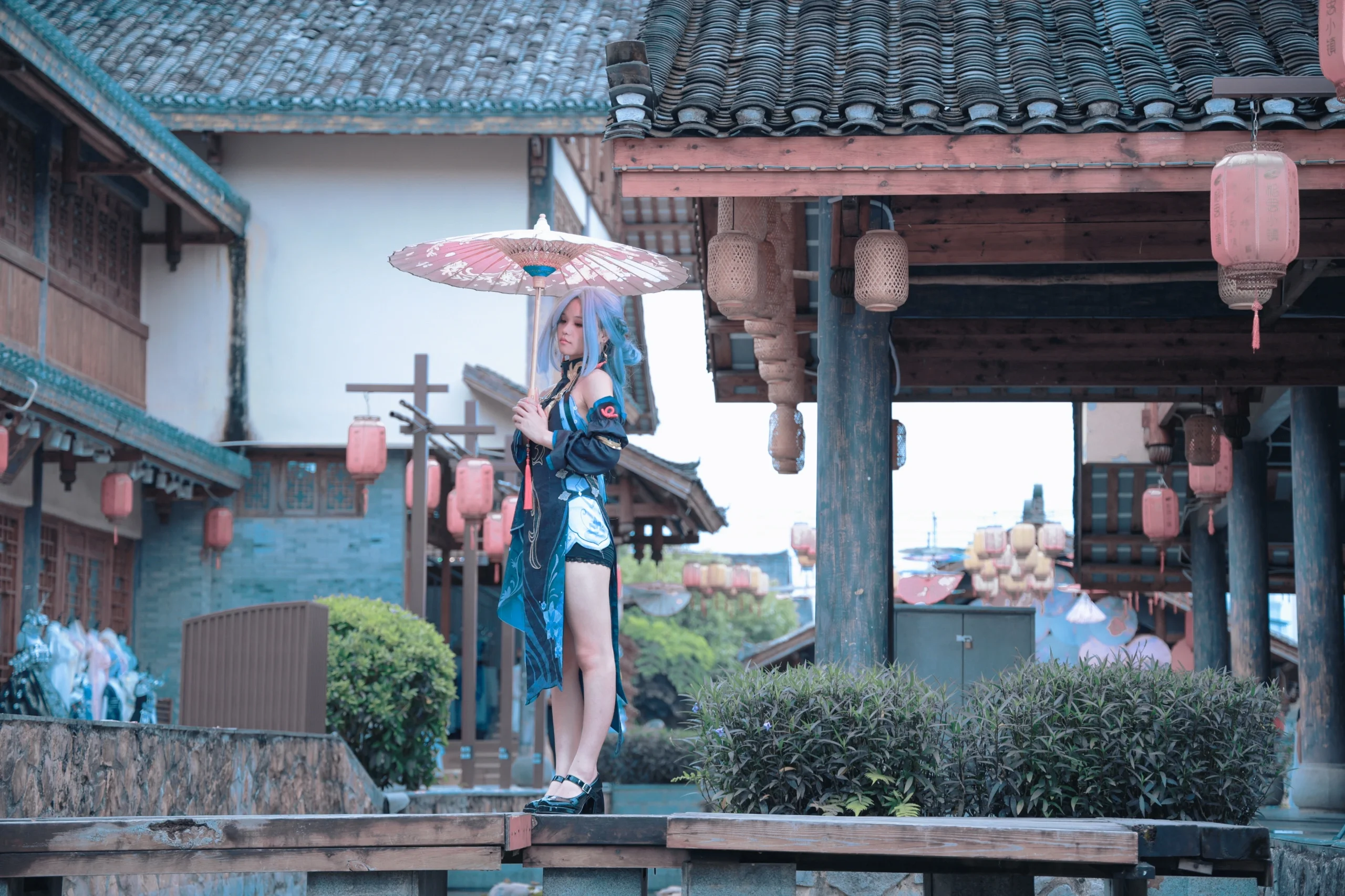 【申鹤cos】原神海灯节旗袍版，外景出片记录 - 第 6 张