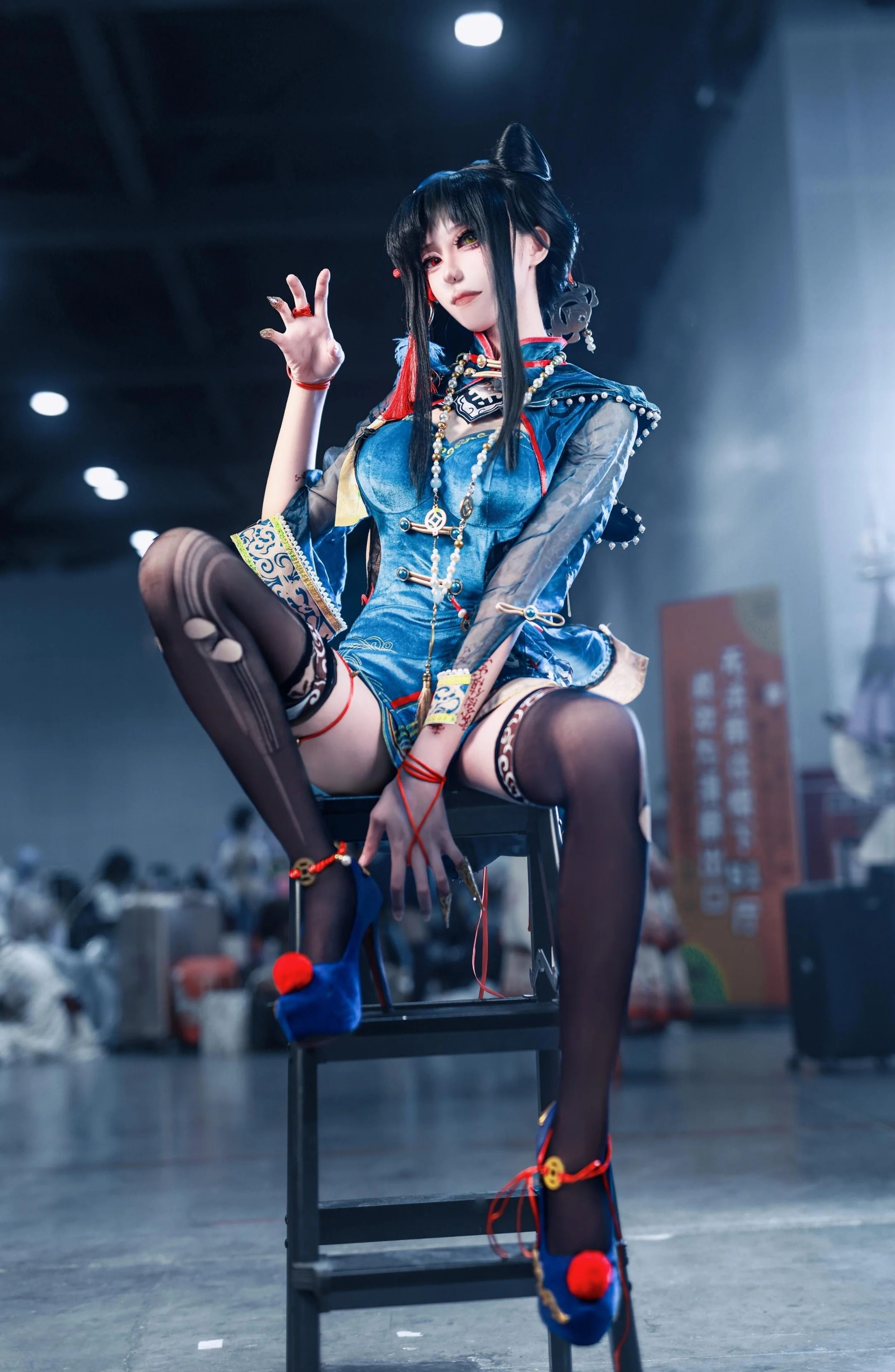 【玉玲瓏cos】中式改良藍韻，南寧漫展的場照記錄 - 第 3 張