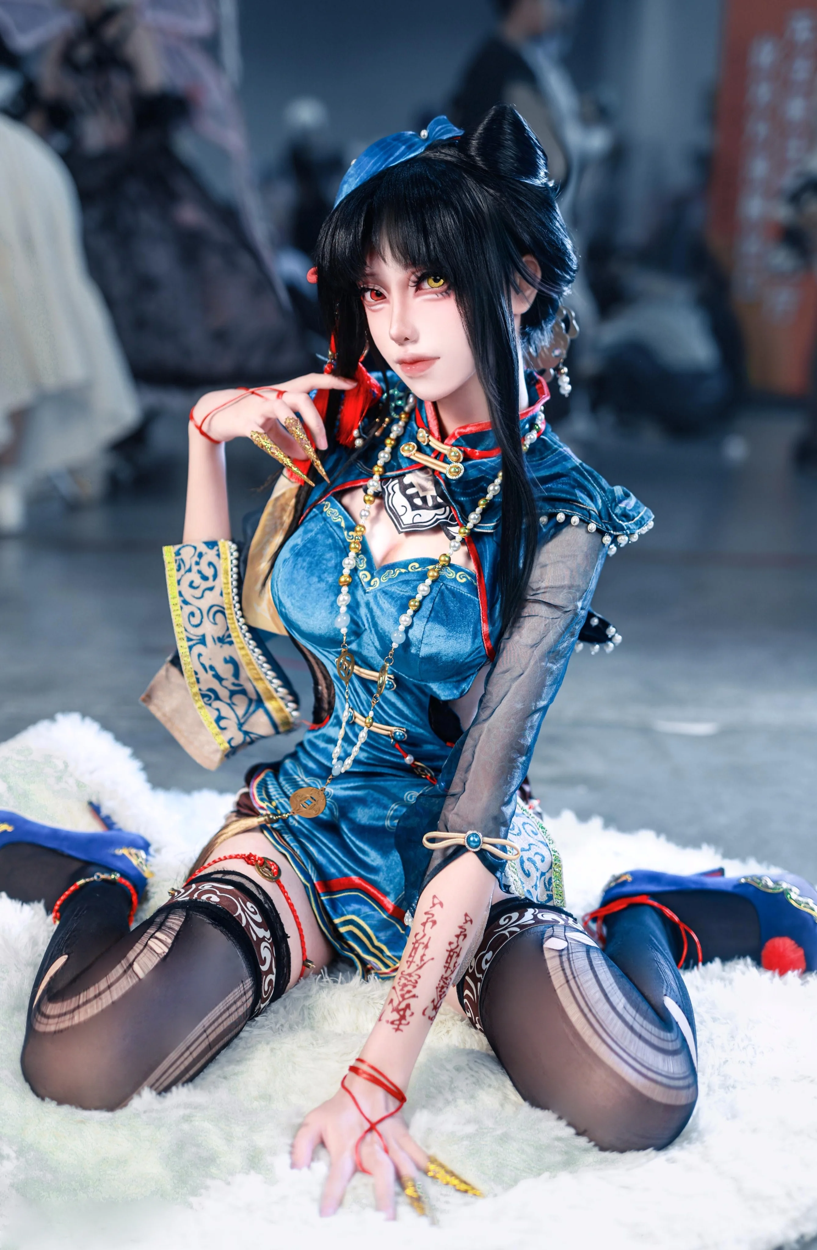 【玉玲瓏cos】中式改良藍韻，南寧漫展的場照記錄 - 第 4 張