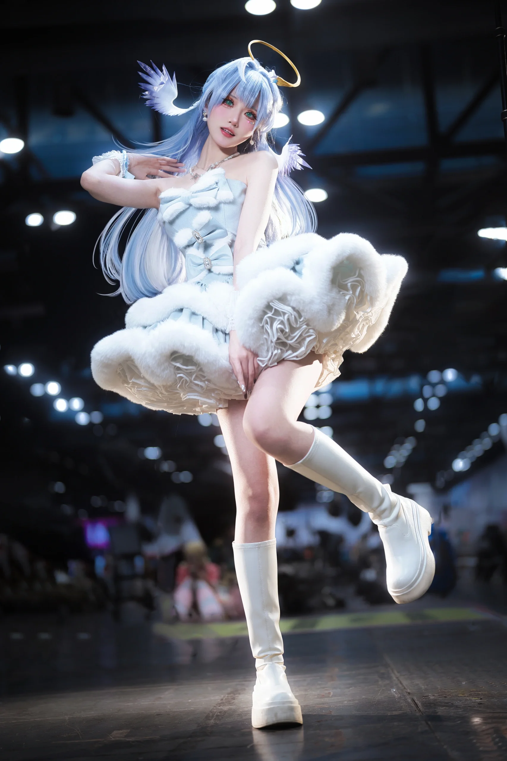 【ロビン コスプレ】『崩壊：スターレイル』の氷雪の天使、捏造コスプレで挑む北京アニメイベント初体験 - 1 枚目