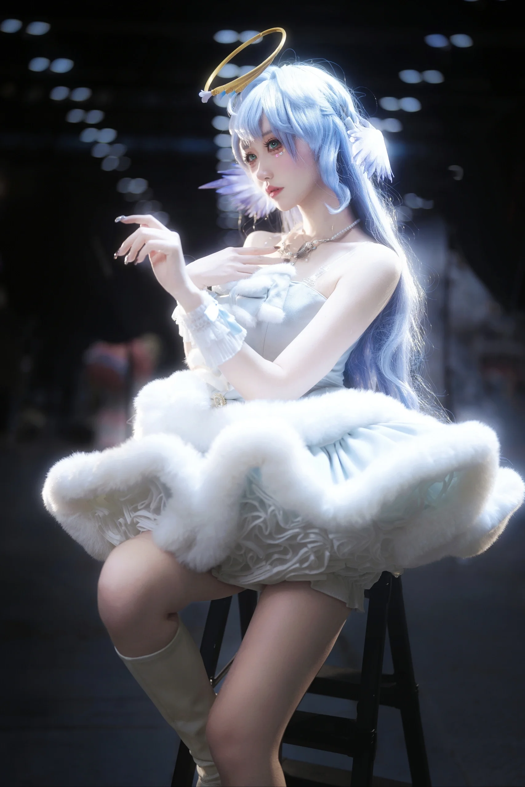 【ロビン コスプレ】『崩壊：スターレイル』の氷雪の天使、捏造コスプレで挑む北京アニメイベント初体験 - 2 枚目