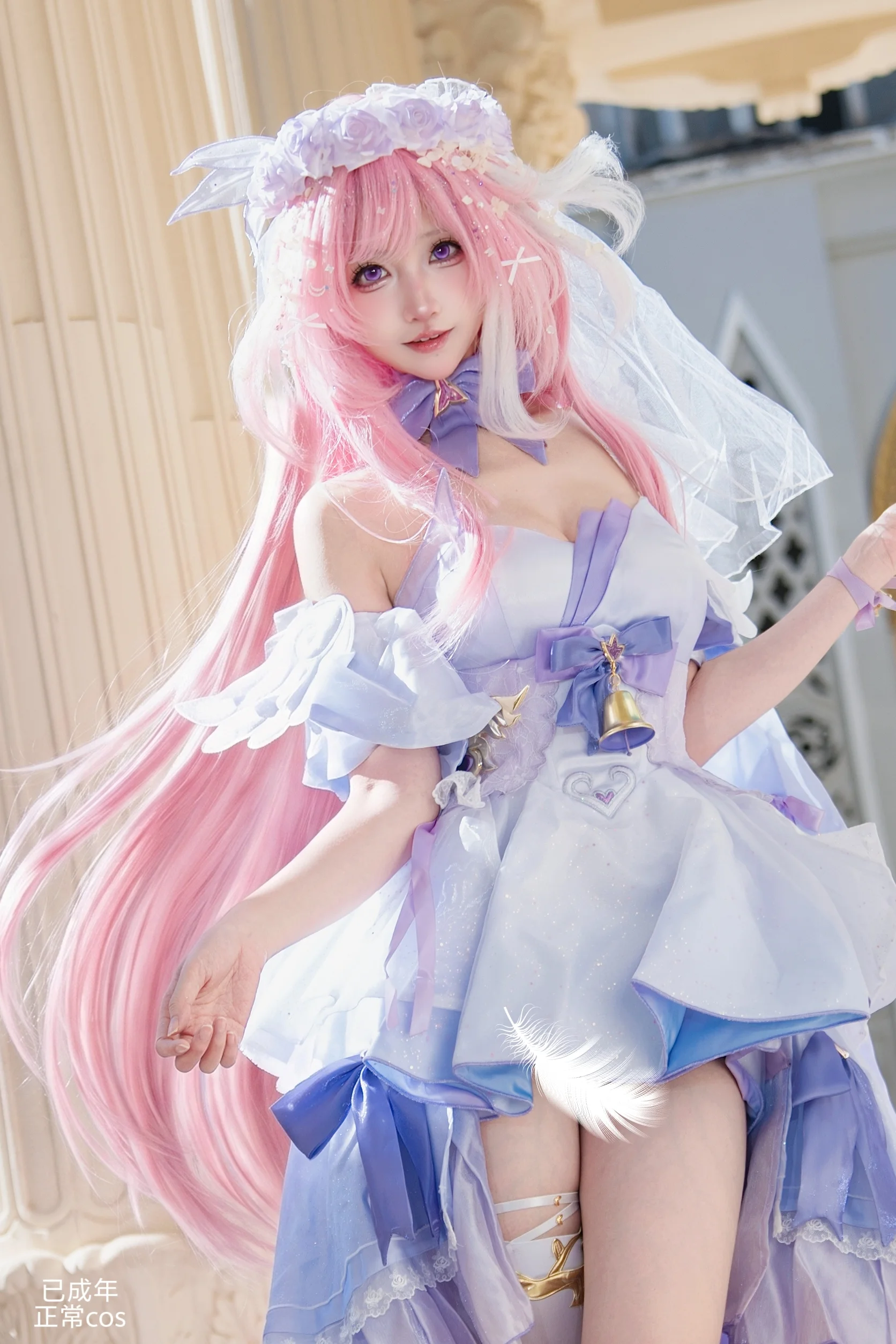 【エリシア コスプレ】エリシア：花間の頌歌、欧風の邸宅でドリーミーな瞬間を定格して - 1 枚目