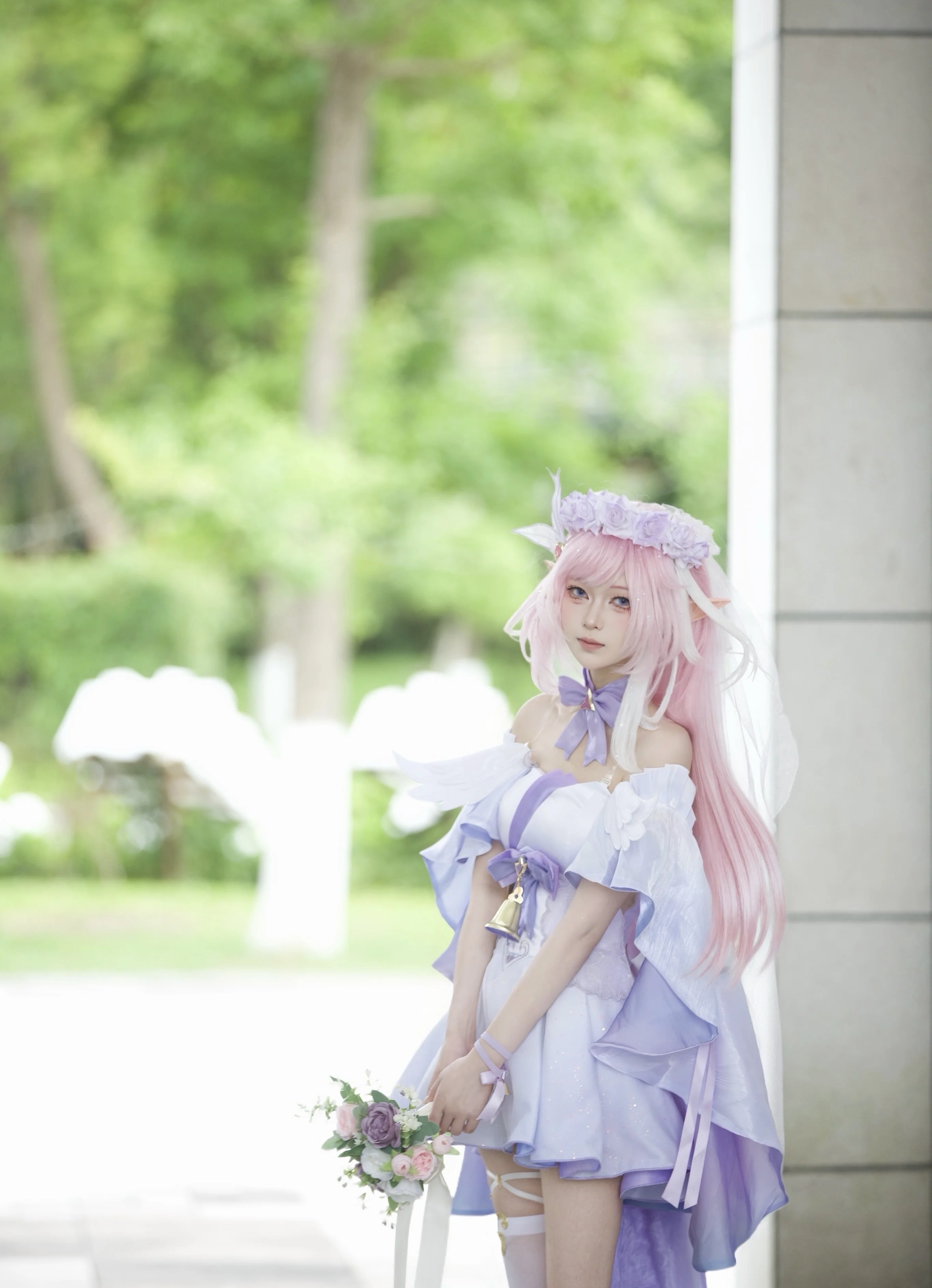【爱莉希雅cos】崩坏3的花间颂歌，定格粉色梦幻瞬间