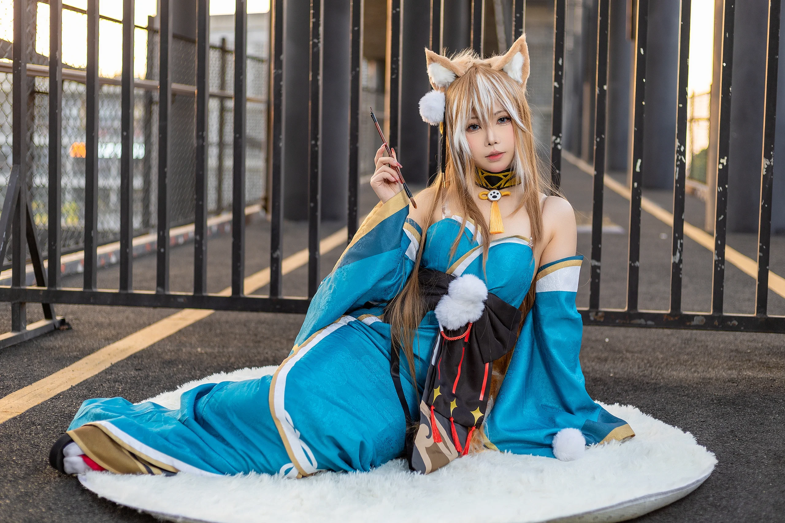 【ヒナさんコスプレ】原神の心優しいお姉さん、黄昏時に記録する温かな光と影 - 3 枚目