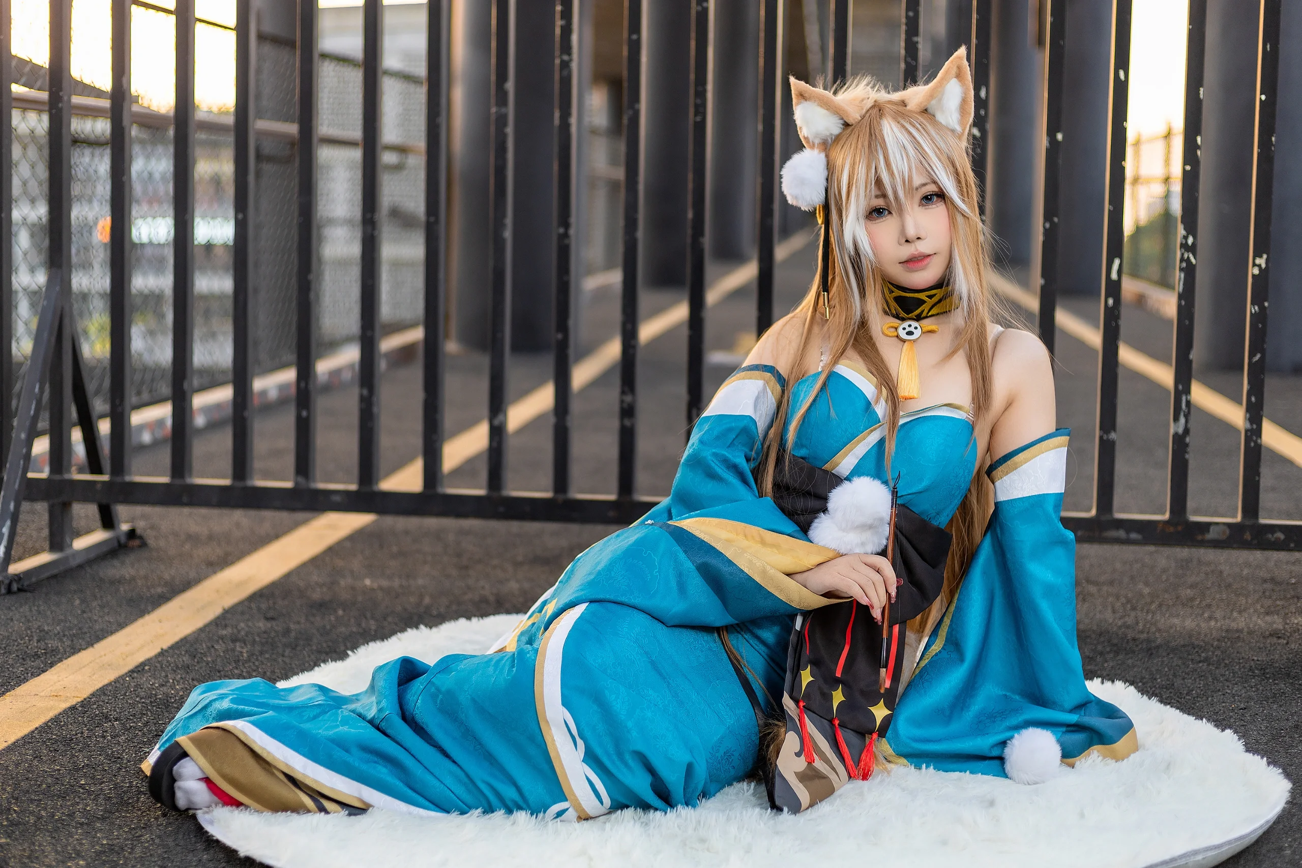 【ヒナさんコスプレ】原神の心優しいお姉さん、黄昏時に記録する温かな光と影 - 5 枚目